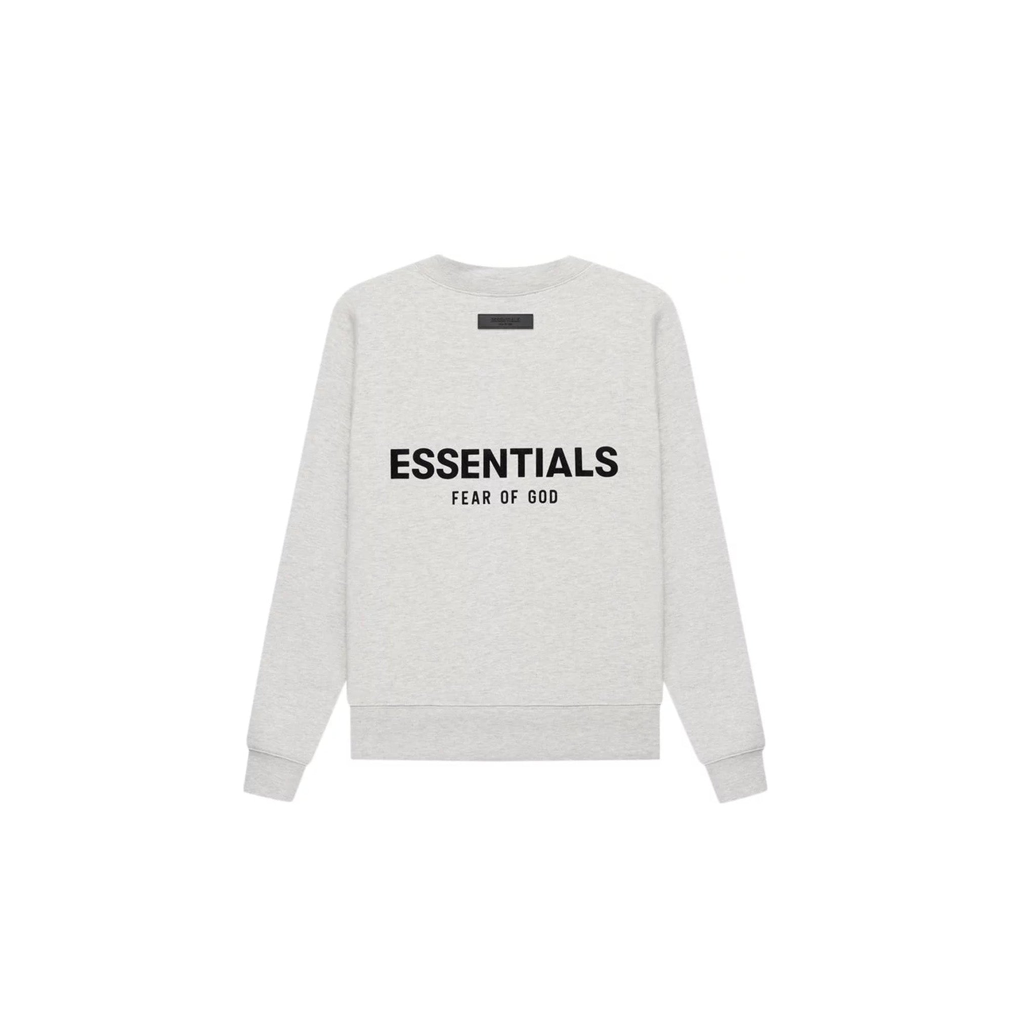 Fear of God Essentials Crewneck Sweatshirt - Light Oatmeal | Comfortable Oversized Fit | Perfect for Casual Wear & Street Style Outfits
