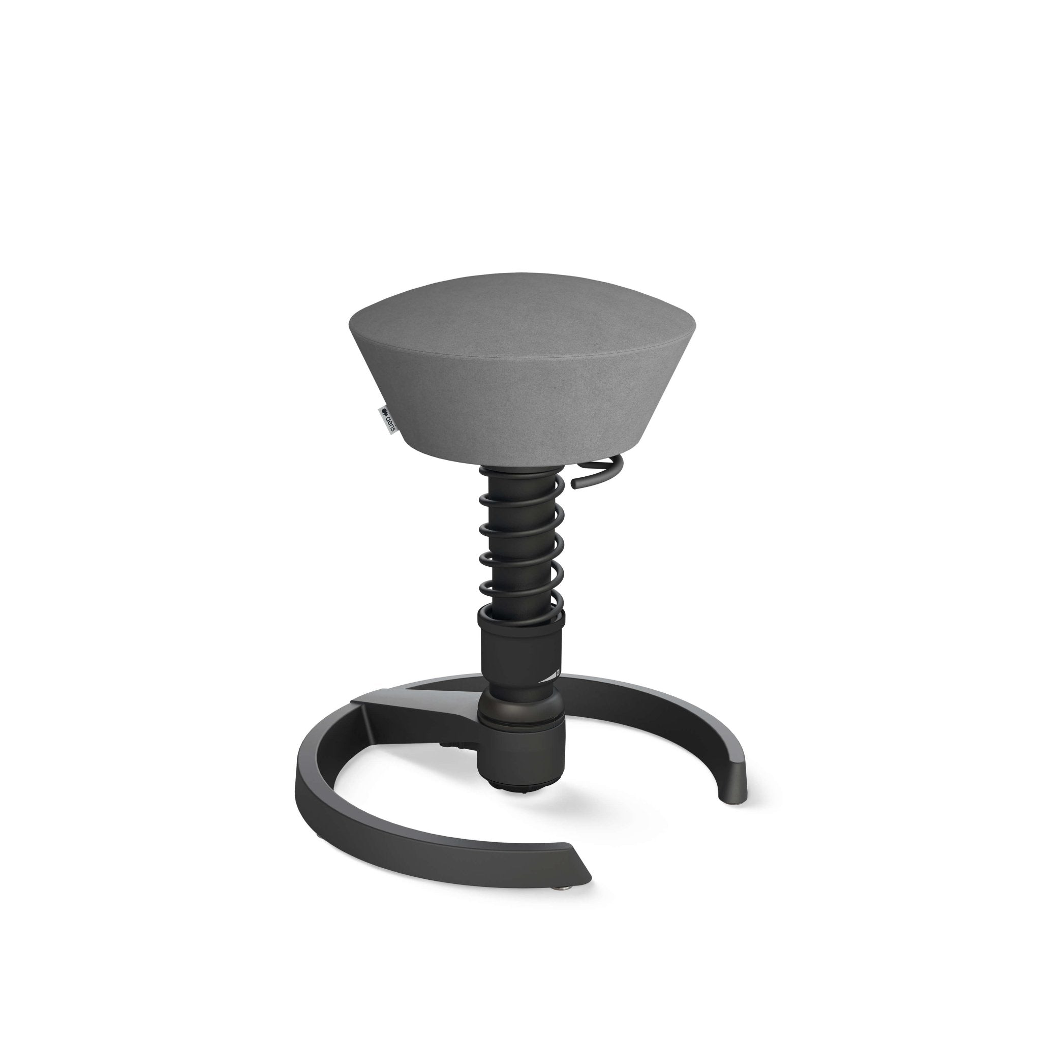 Aeris Swopper Active Sitting Stool - Ergonomic Black Glider Chair for Office & Home - Improve Posture & Core Strength While Working or Gaming