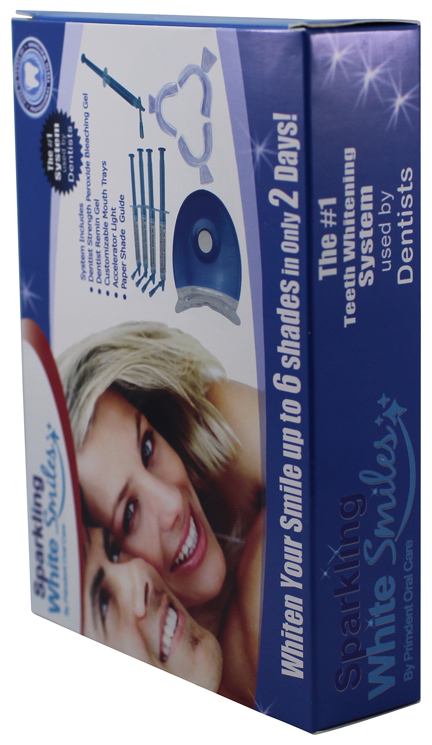 Sparkling White Smiles Professional Teeth Whitening Kit - At Home Whitening System Brightens Up to 6 Shades in 2 Days | Safe, Easy to Use & Mess-Free | Gentle Yet Effective for Whiter Teeth | Perfect for Weddings, Job Interviews & Special Occasions