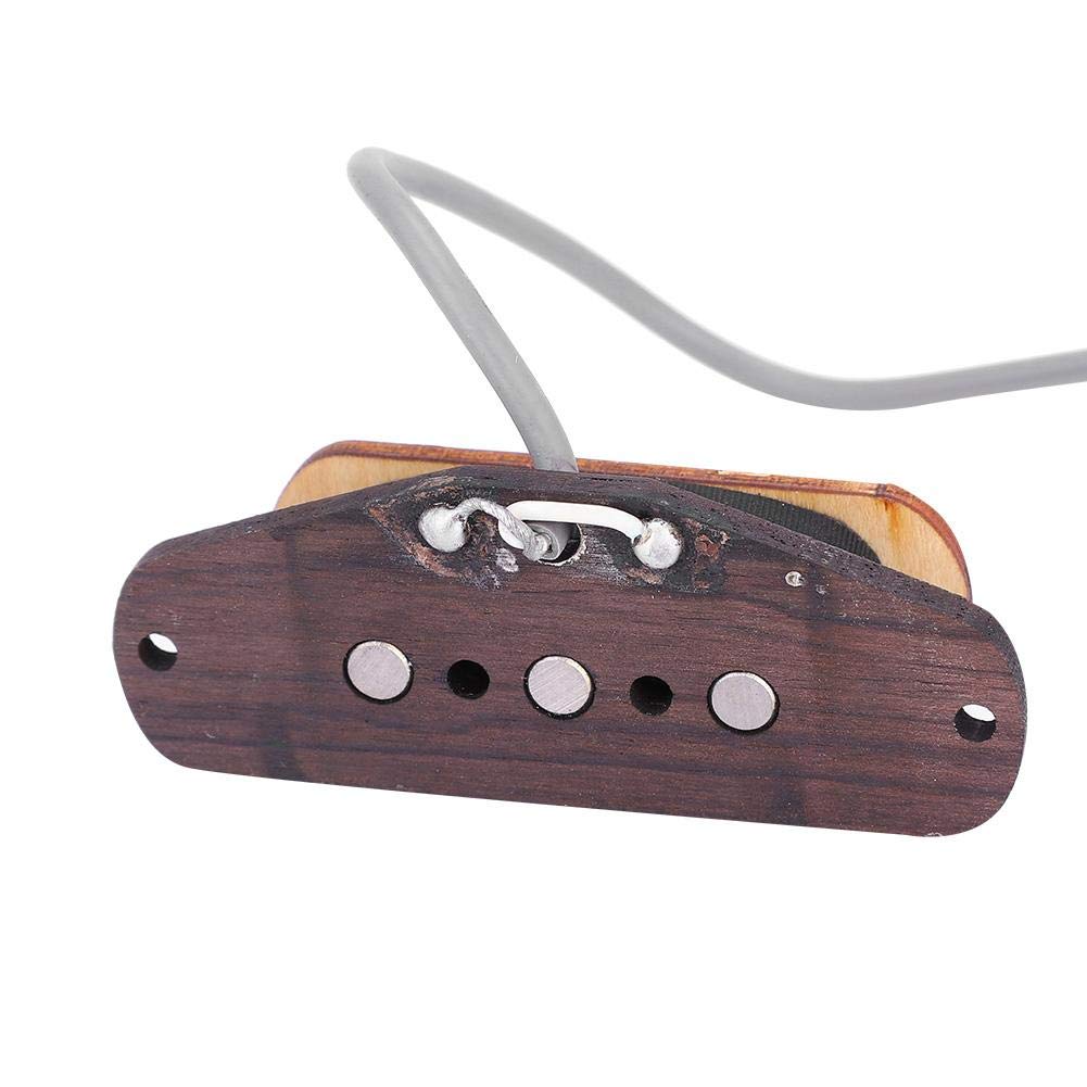3-String Cigar Box Guitar Pickup - Pre-Wired Magnetic Pickup with Input Jack for Replacement & Repair - Perfect for DIY Guitar Projects & Blues Slide Playing