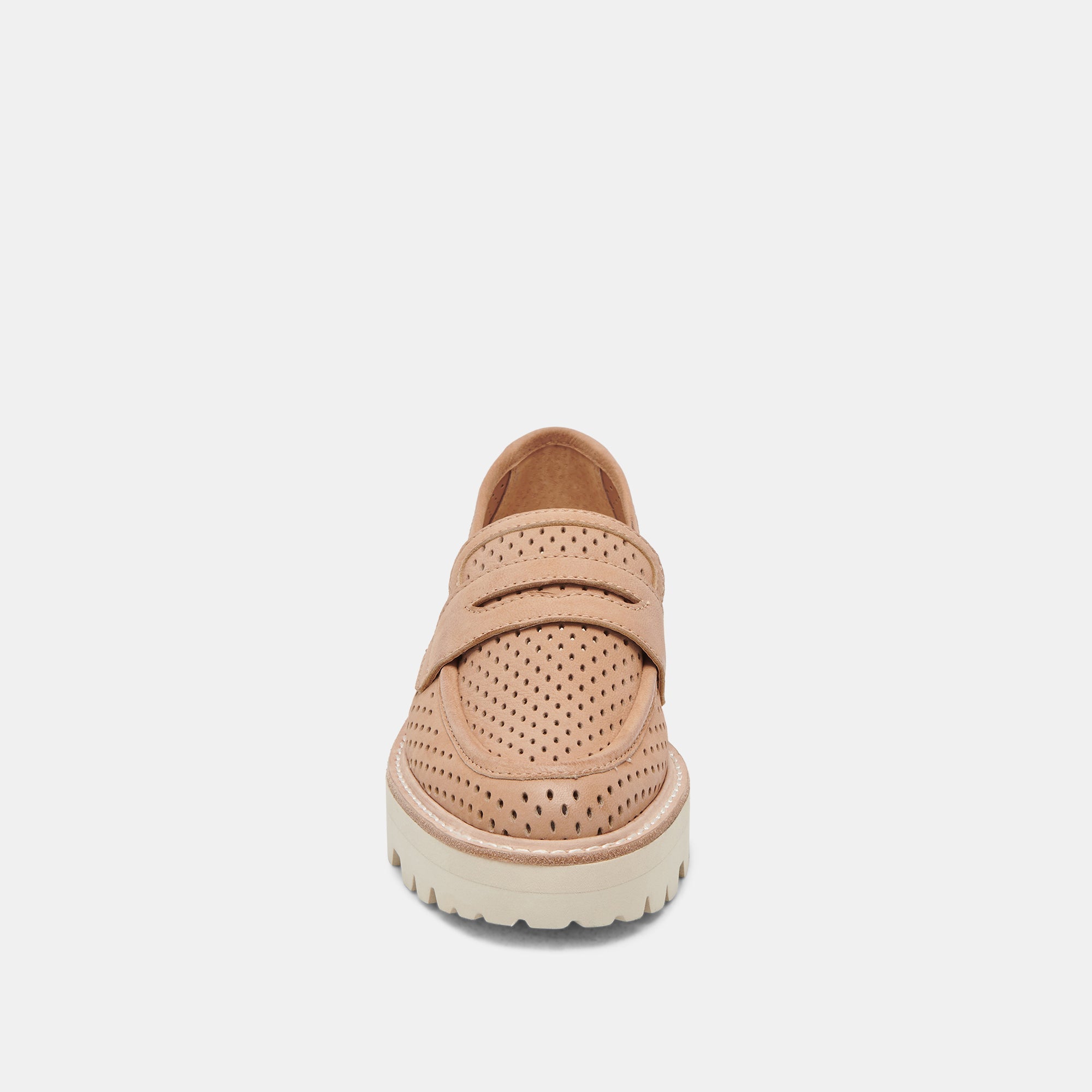 MALILA Loafers for Women - Comfortable Toffee Nubuck Slip-On Shoes | Casual & Office Wear | Perfect for Walking, Travel, and Everyday Use