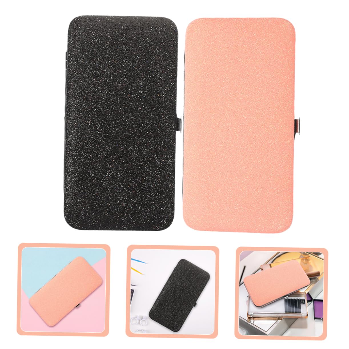 2pcs Travel Eyelash Tweezer Holder Bag - Portable Lash Tweezer Storage Case for Beauty Tools - Perfect for Salon, Makeup Artists & Home Use