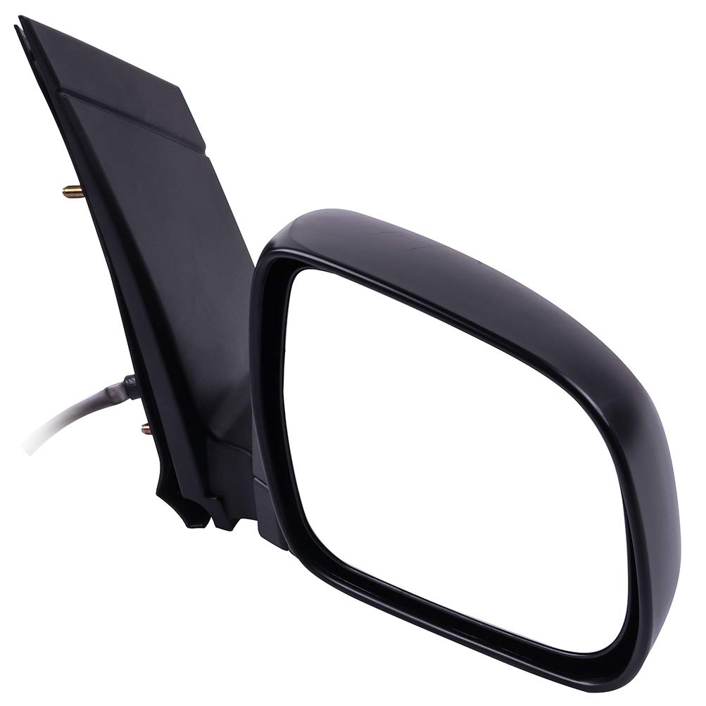 SCITOO Right Side View Mirror for 2004-2010 Toyota Sienna - Manual Folding Non-Heated Passenger Side Replacement Mirror (Black, Part# TO1321201) | Durable Exterior Mirror for Safe Driving & Parking Assistance