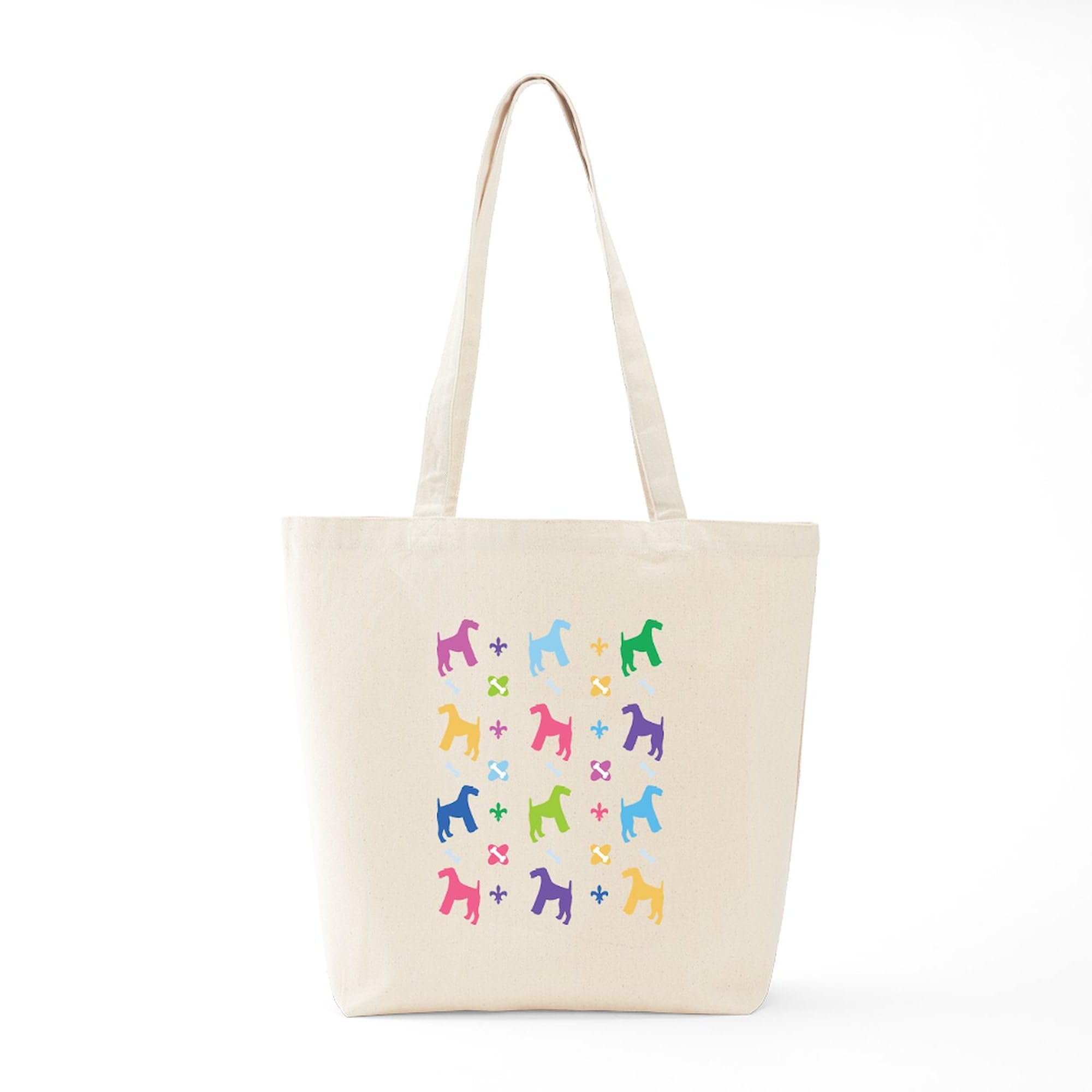 Airedale Terrier Canvas Tote Bag - Eco-Friendly Reusable Shopping Bag for Groceries, Beach & Daily Use | Durable Natural Cotton Designer Tote by CafePress