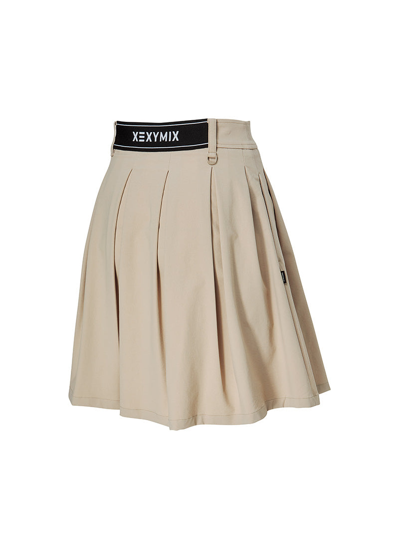 Elegant Pleated Midi Skirt for Women - A-Line Flowy Knee-Length Skirt with Pockets | Perfect for Office, Party & Casual Wear