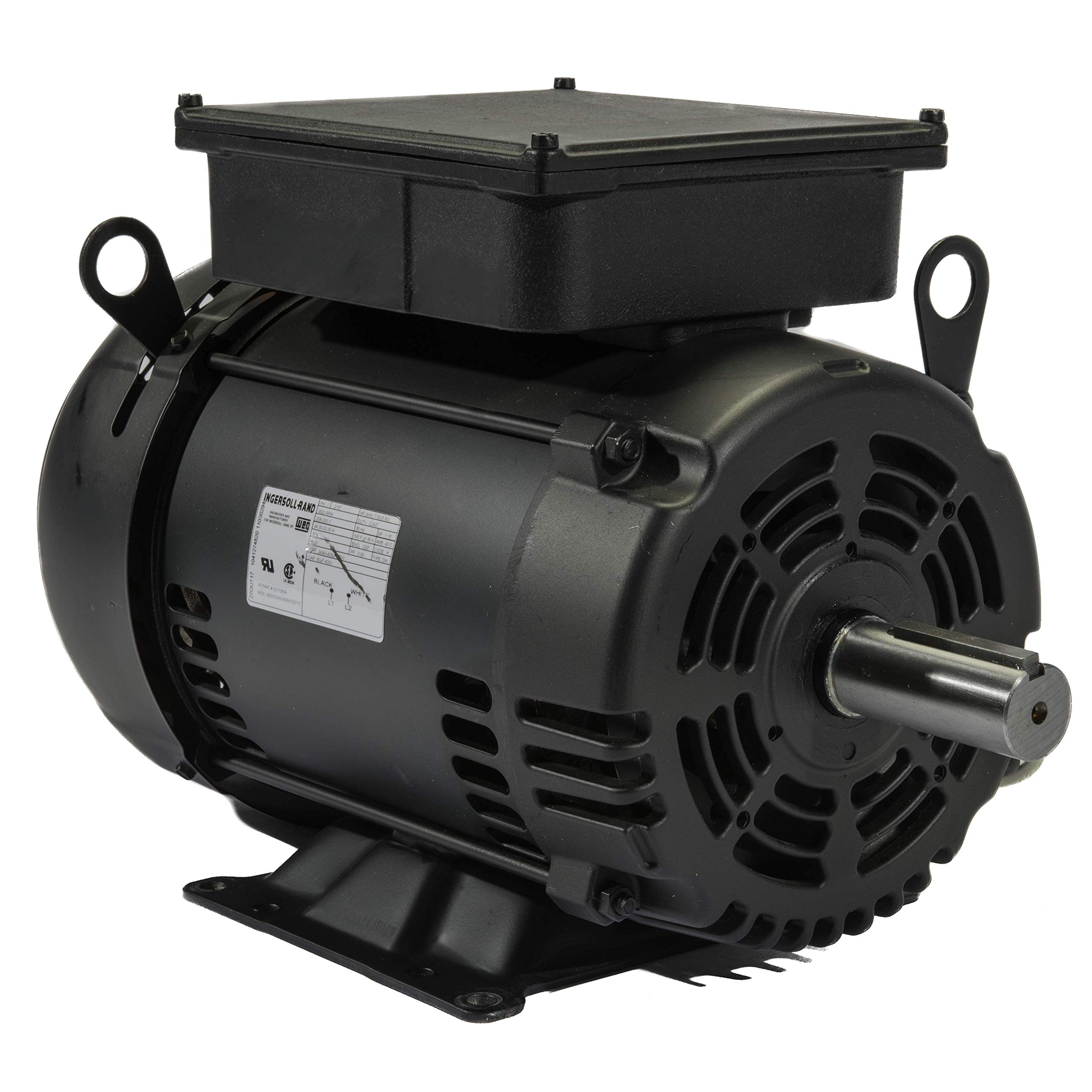 Ingersoll-Rand 23172604 7.5 HP Replacement Air Compressor Motor - 230V/1Ph/60Hz, Black - Perfect for Industrial Workshops, Auto Repair Shops & Home Garages