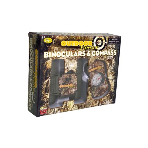 Adventure Scout Hunter Binoculars and Compass Set - High Precision Outdoor Gear for Hiking, Camping, and Wildlife Observation