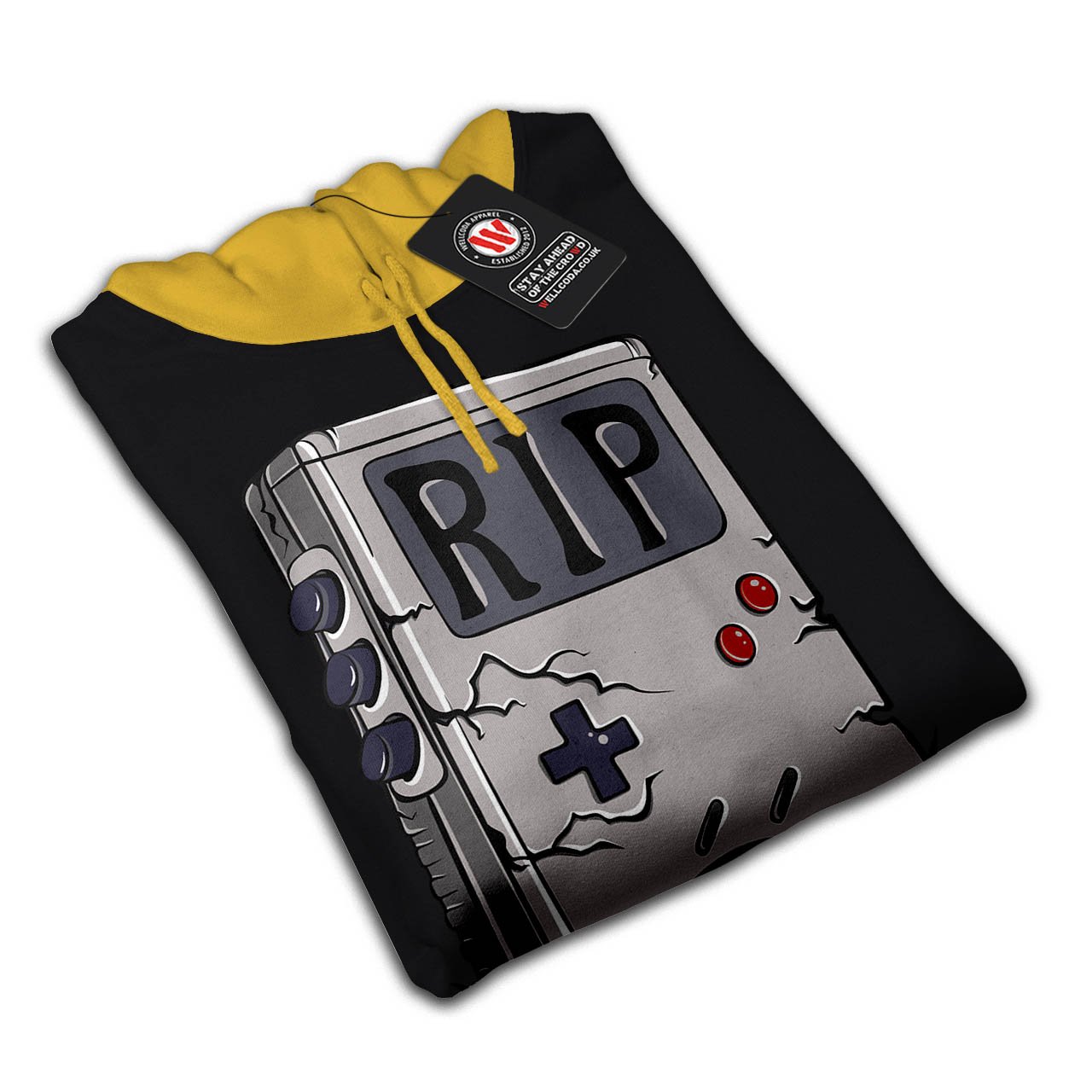 Wellcoda Retro Gameboy Hoodie for Men - 90s Vintage Gaming Sweatshirt with Contrast Design | Perfect for Casual Wear, Gaming Events & Nostalgic Outfits