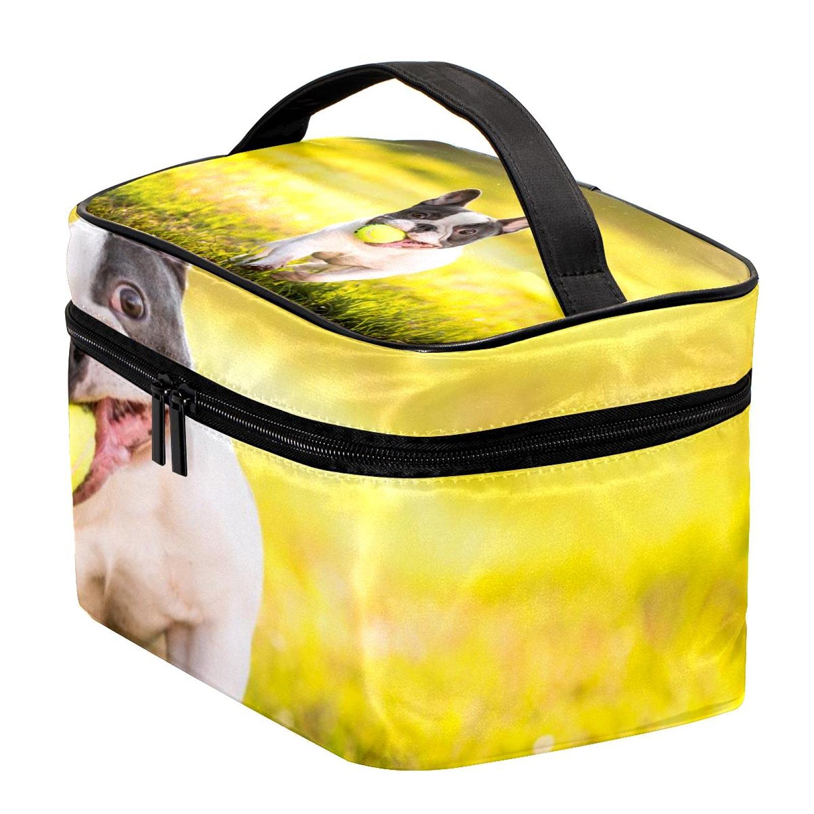 French Bulldog Print Travel Makeup Bag - Large Cosmetic Organizer with Zipper for Women & Girls | Perfect for Travel, Gym, Beach & Daily Essentials Storage