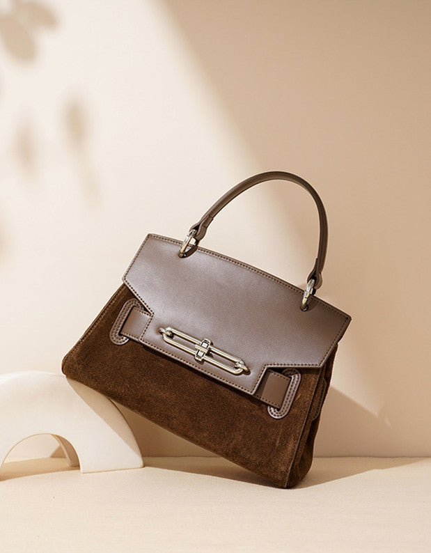 Premium Suede Leather Tote Bag for Women - Stylish & Spacious Handbag for Work, Travel & Everyday Use