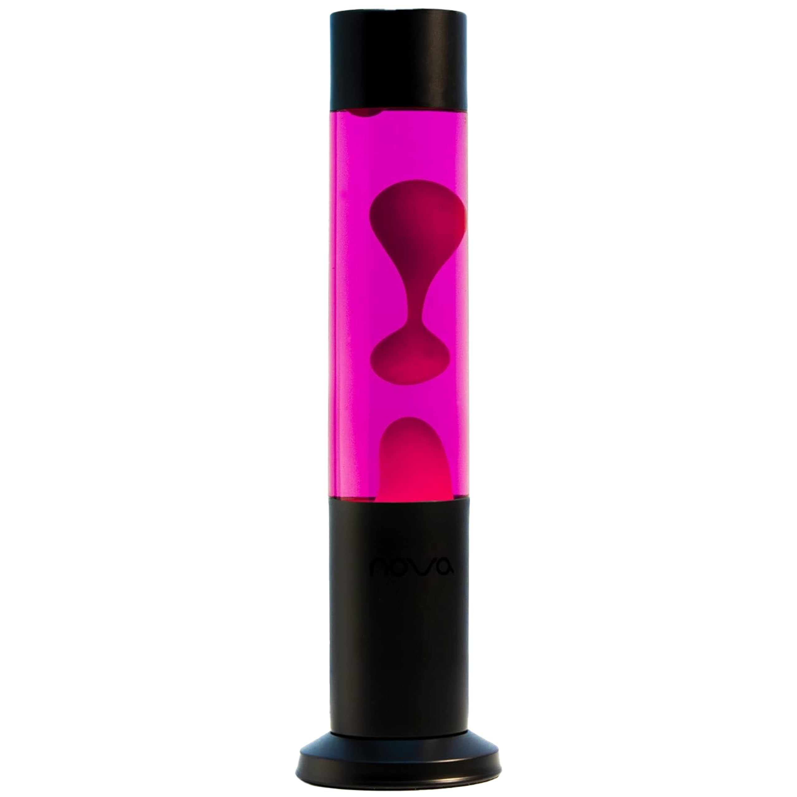 Nova Wax Lamp with Purple Liquid and Red Wax - Elegant Home Decor for Living Room, Bedroom, or Office