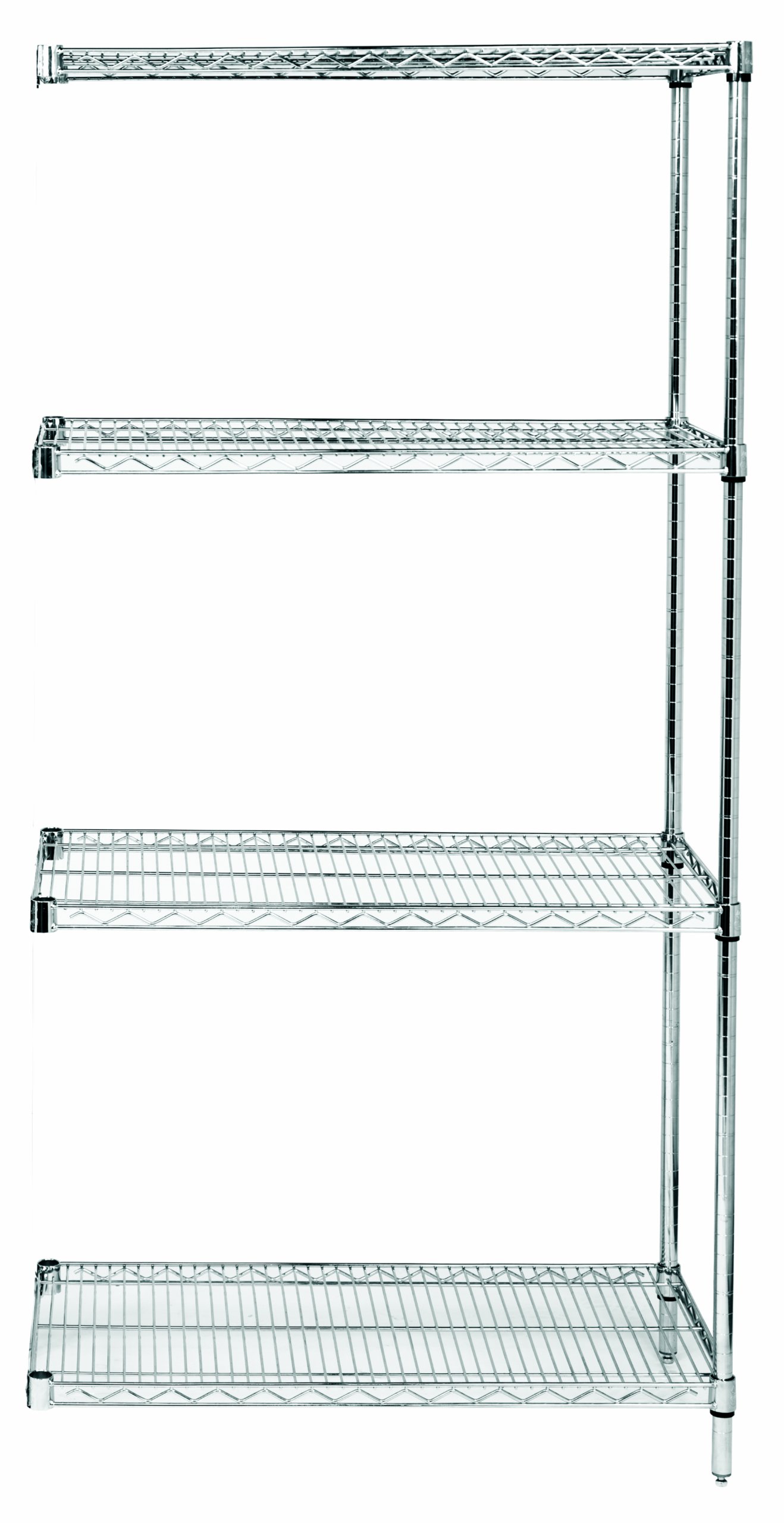 Quantum Storage Systems AD86-1860S 4-Tier Wire Shelving Unit Add-On Kit - 18