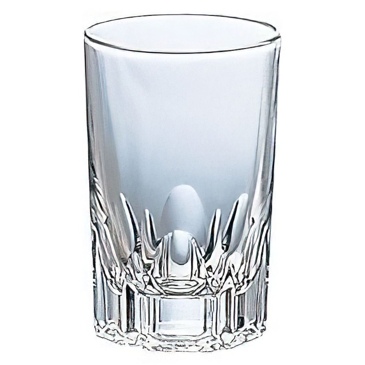 Aderia Ulster Soda Lime Glass Tumbler - 12oz Vintage Style Drinking Cup for Iced Coffee, Tea & Cocktails - Durable & Dishwasher Safe Glassware for Home, Office or Restaurant Use