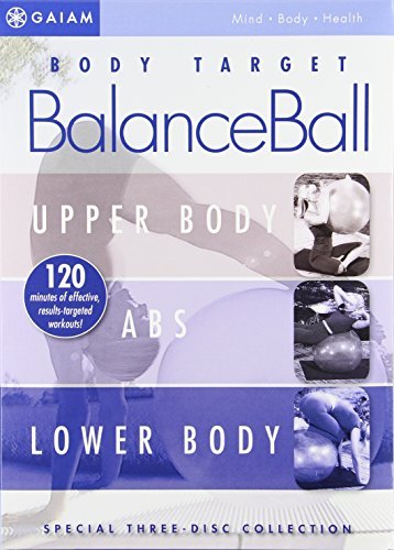 Gaiam Balance Ball Exercise Ball Set for Stability, Core Strength & Yoga - Home Gym Fitness Equipment for Workouts, Pilates & Physical Therapy