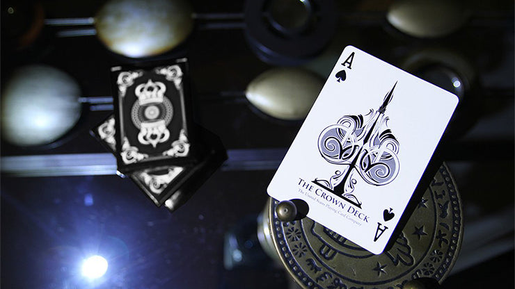 The Crown Deck BLACK Playing Cards by The Blue Crown - Premium Quality for Magic Tricks, Cardistry & Collectors