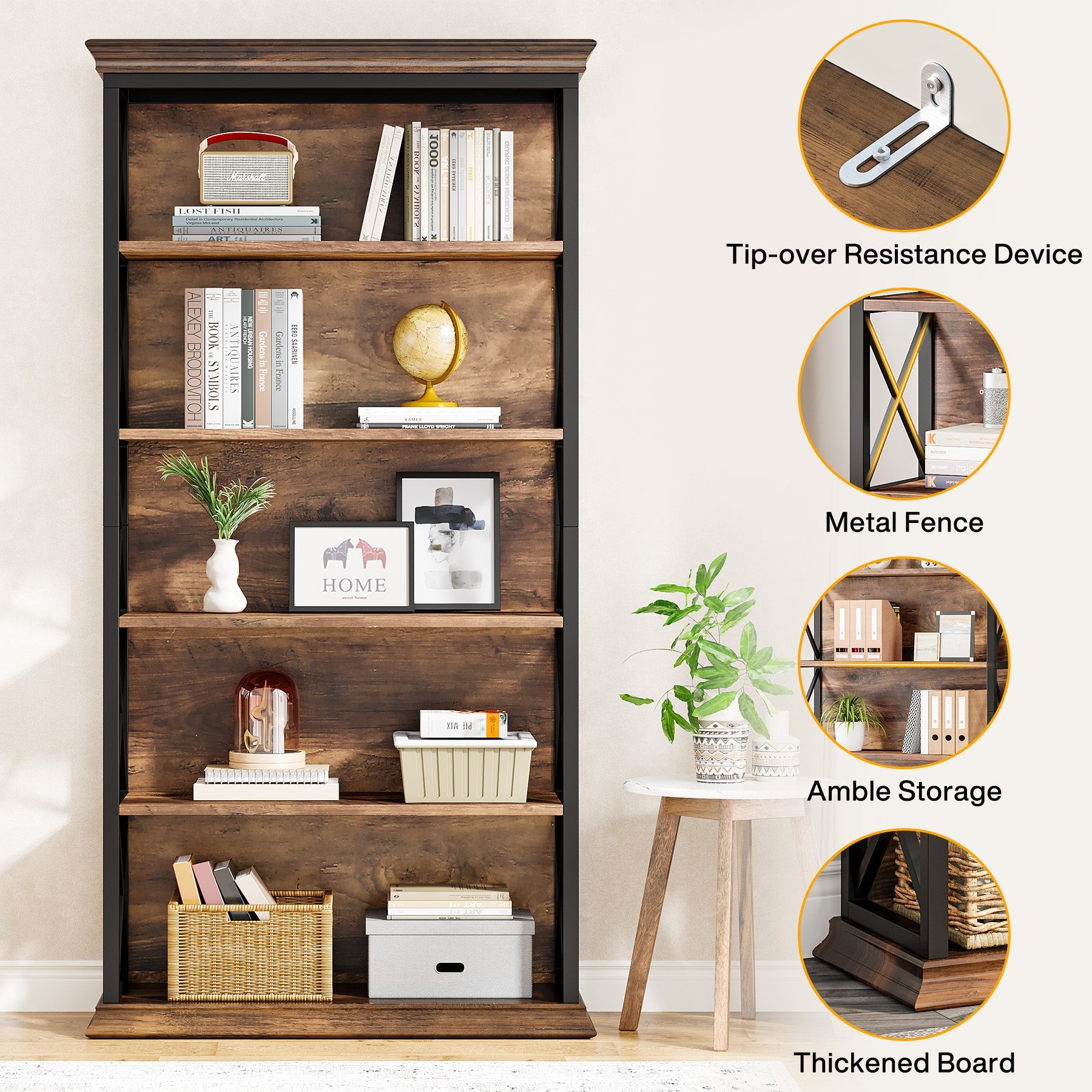 6 Tier Bookshelf - 70.87