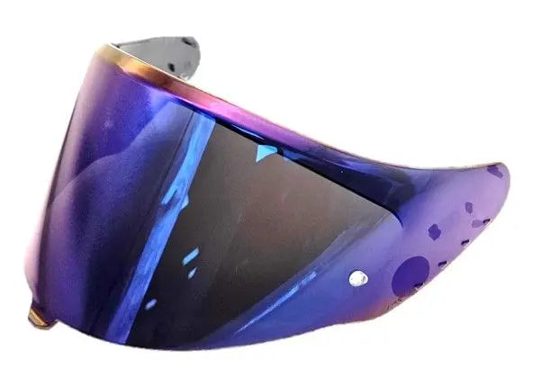 Airoh Matryx Helmet Visor Mirror Blue - Motorcycle Visor Replacement for Airoh Matryx Helmets - UV Protection & Anti-Fog Lens - Perfect for Road Racing & Adventure Riding