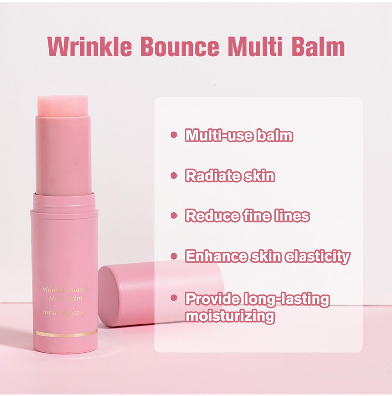 Multi-Purpose Hydrating Balm Stick - Moisturizing Facial Cream for Wrinkles & Dry Skin, Natural Lip Balm for Soft Lips | Perfect for Daily Skincare Routine & On-The-Go Hydration
