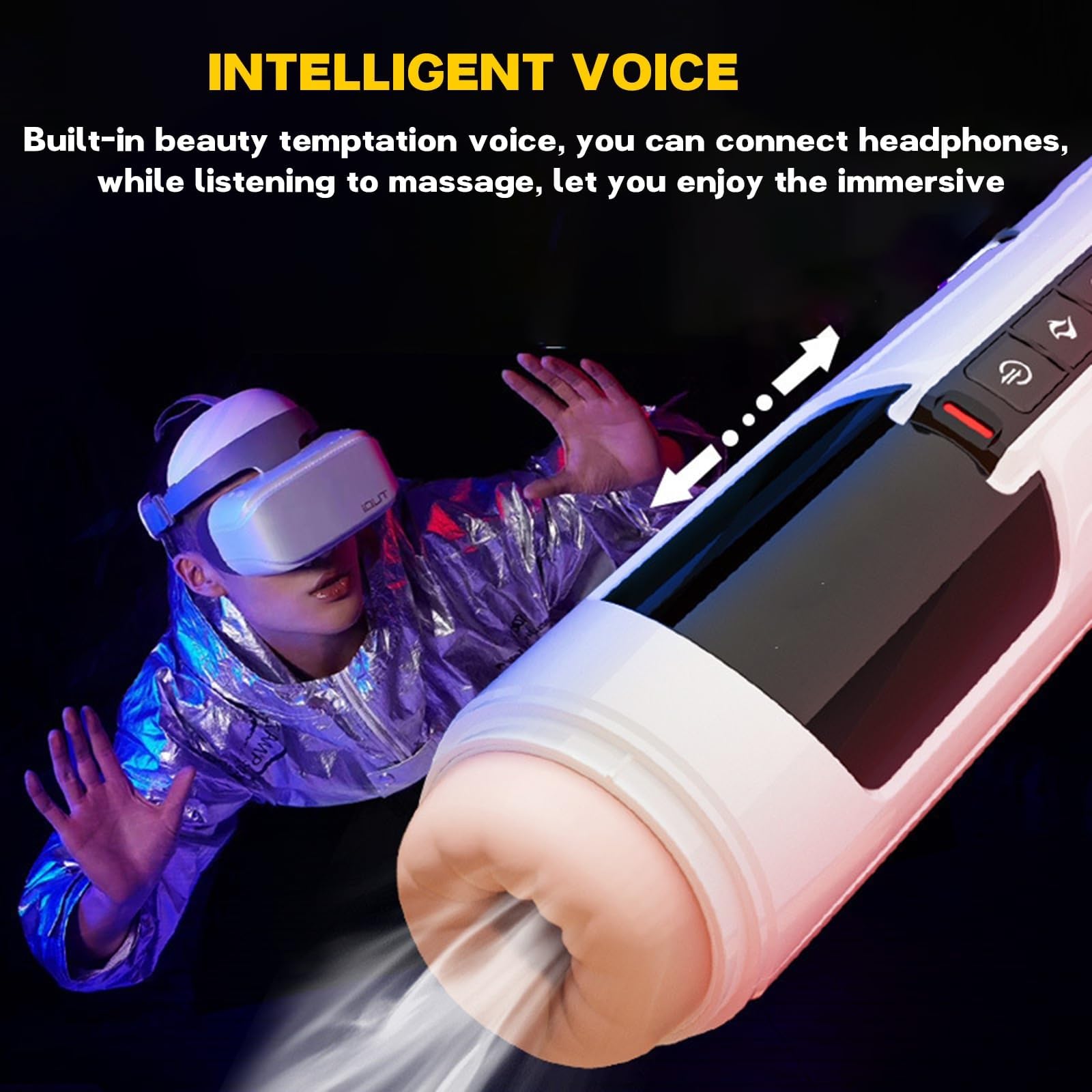 Automatic Male Masturbator - Penis Pump & Vibration Stroker with Heating & Sucking Function - Adult Sex Toy for Men - Perfect for Solo Play & Enhanced Pleasure