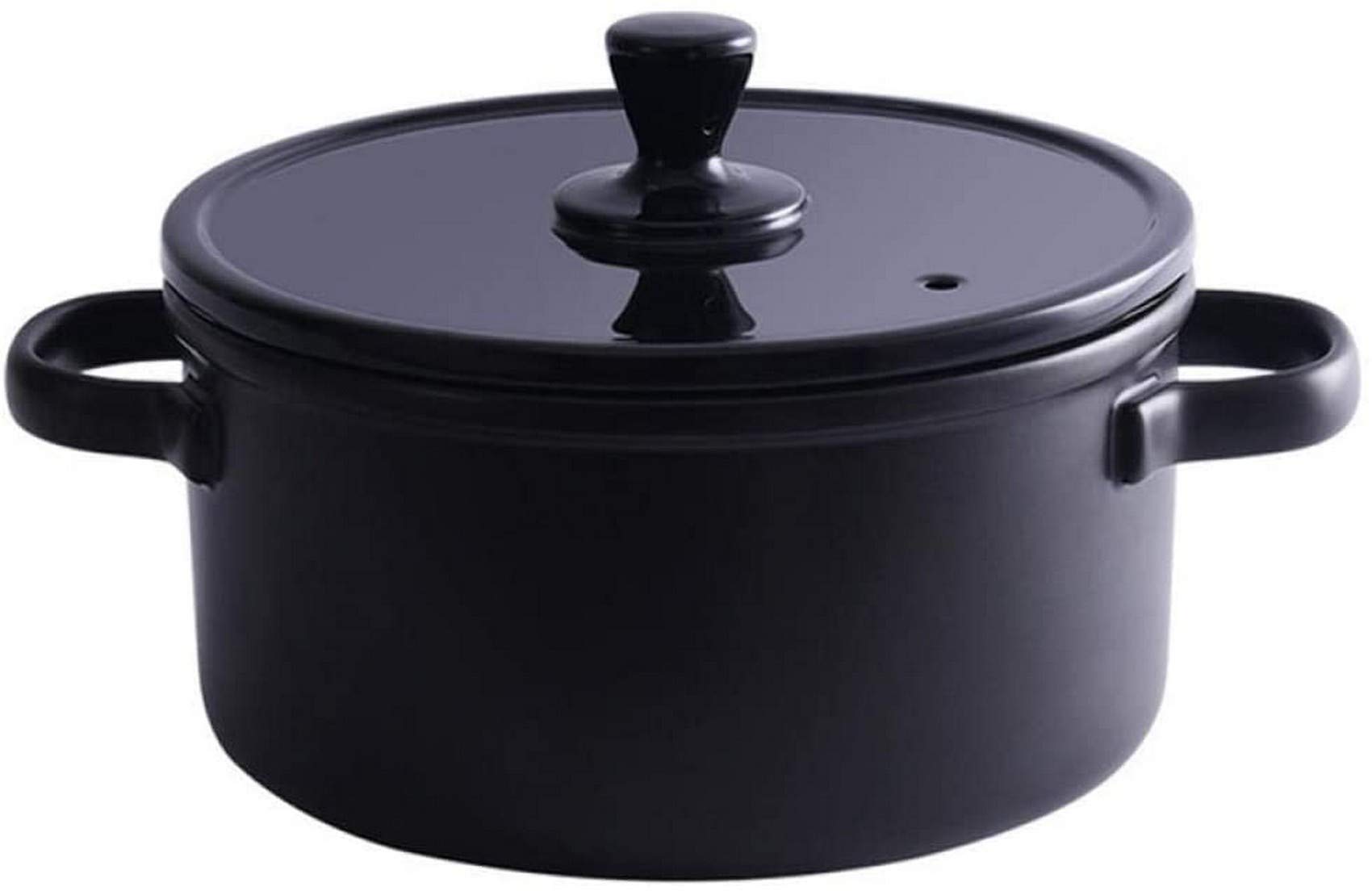 UWY 2L Terracotta Stew Pot - High-Temperature Fired Ceramic Casserole for Even Heat Distribution | Perfect for Slow Cooking, Braising & Healthy Meals | Ideal for Soups, Stews & One-Pot Dishes