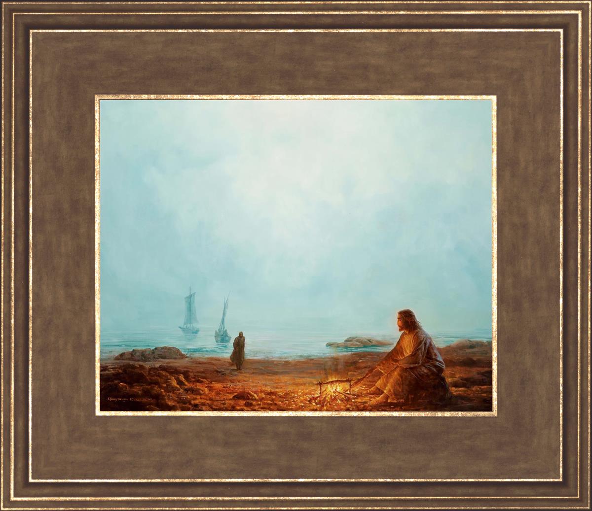 By The Shore By Yongsung Kim - Coastal Wall Art Print for Beach House Decor, Ocean Themed Living Room & Bedroom