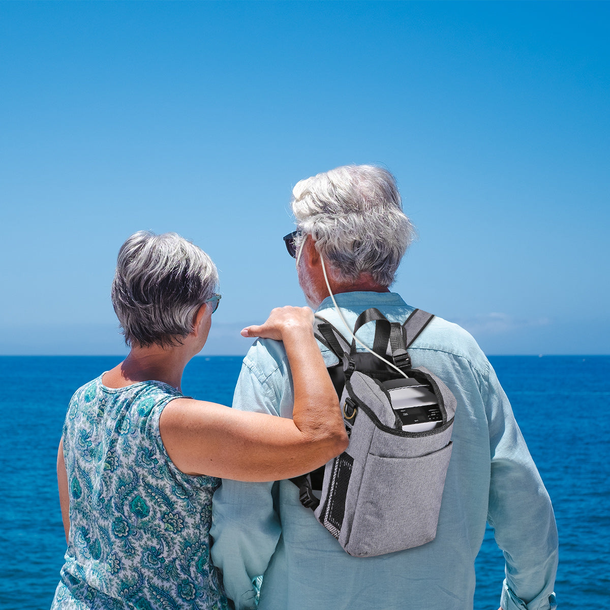 Portable Oxygen Concentrator 5L/min with Pulse Flow - Lightweight Travel Oxygen Machine for COPD & Sleep Apnea - Perfect for Air Travel, Home Use & Outdoor Activities - Varon NT 01