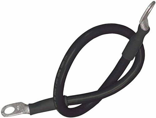 Premium Marine Battery Cable Assembly - Heavy Duty Tinned Copper Wires for Boats, RVs & Solar Power Systems - Corrosion Resistant & High Conductivity
