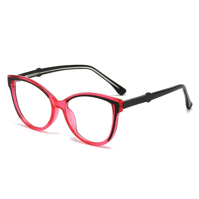 CCspace Women's Full Rim Oval Polycarbonate Reading Glasses R57605 - Lightweight & Stylish for Reading, Computer Work & Daily Use