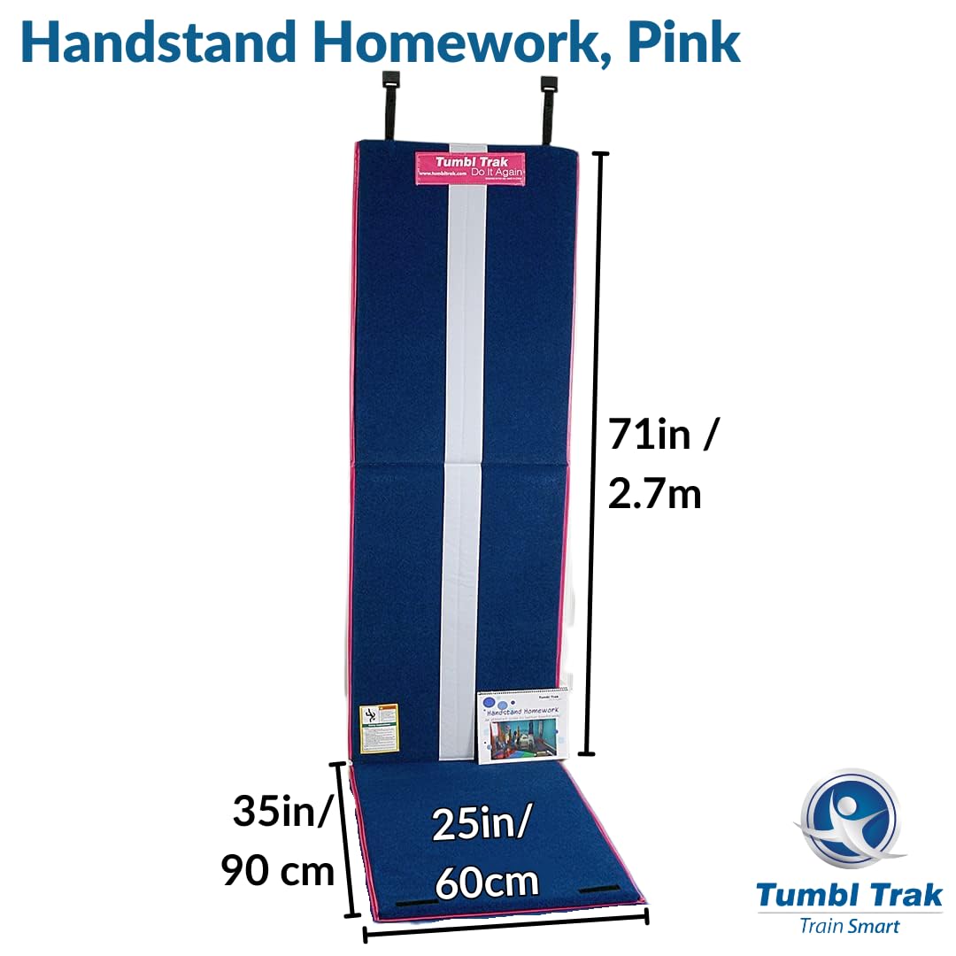 Tumbl Trak Handstand Homework Gymnastics Door Mat for Kids - Non-Slip Home Training Mat for Gymnastics, Yoga & Fitness - Perfect for Indoor Practice, Kids Playroom & Home Gym Workouts