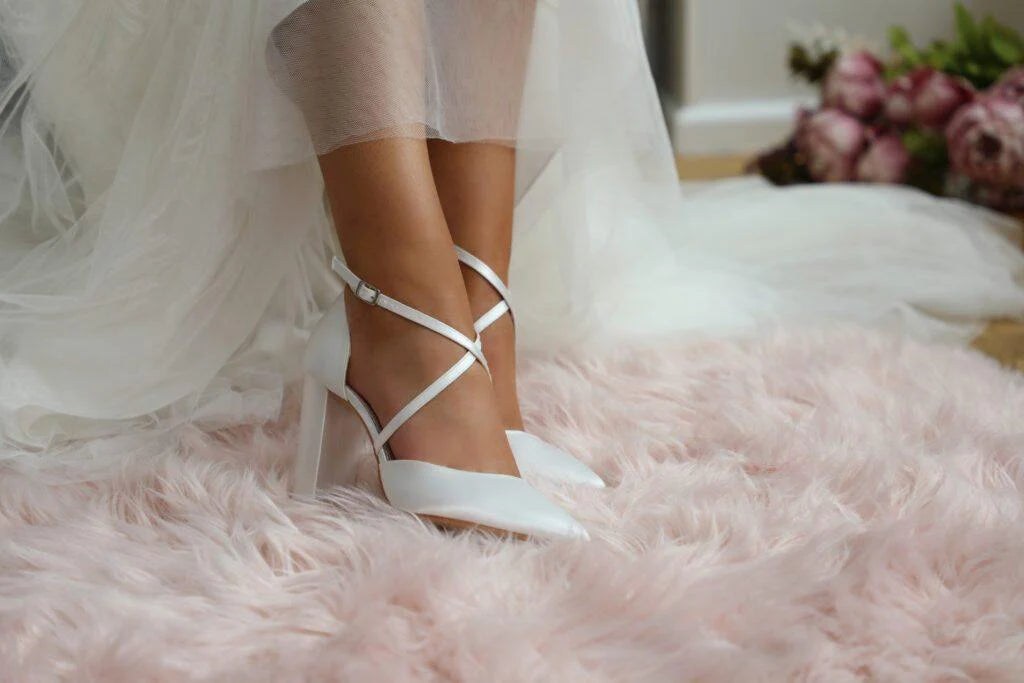 KIERA Satin Wedding Shoes with Comfortable Block Heel - Perfect Bridal Collection for Brides, Bridesmaids & Formal Occasions