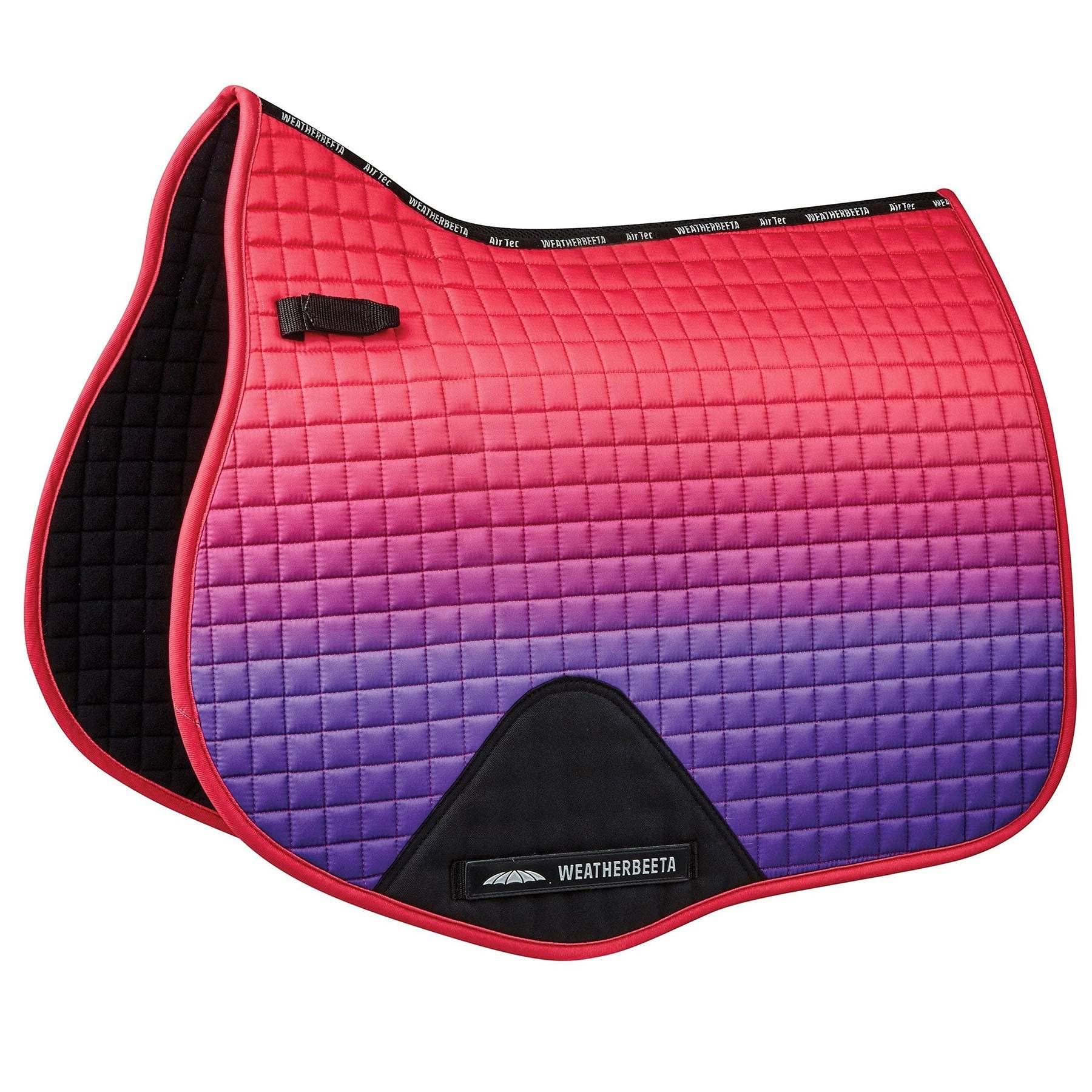 Weatherbeeta Prime Ombre All Purpose Saddle Pad - Sunflower Field Design - Pony Size - Breathable & Comfortable for Equestrian Riding & Training