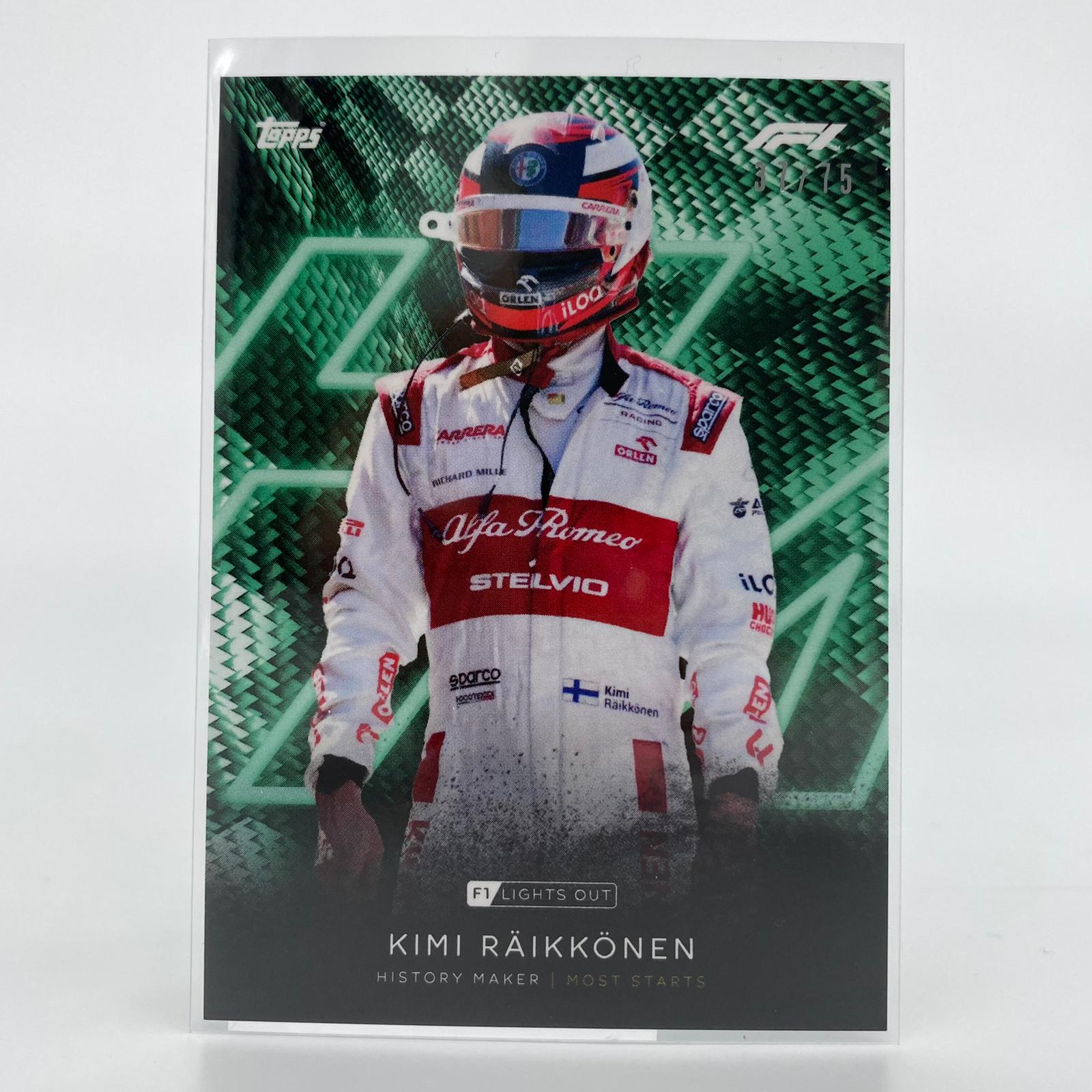 75 Kimi Raikkonen History Maker - F1 Racing Legend Collectible - Perfect for Motorsport Fans & Memorabilia Collectors