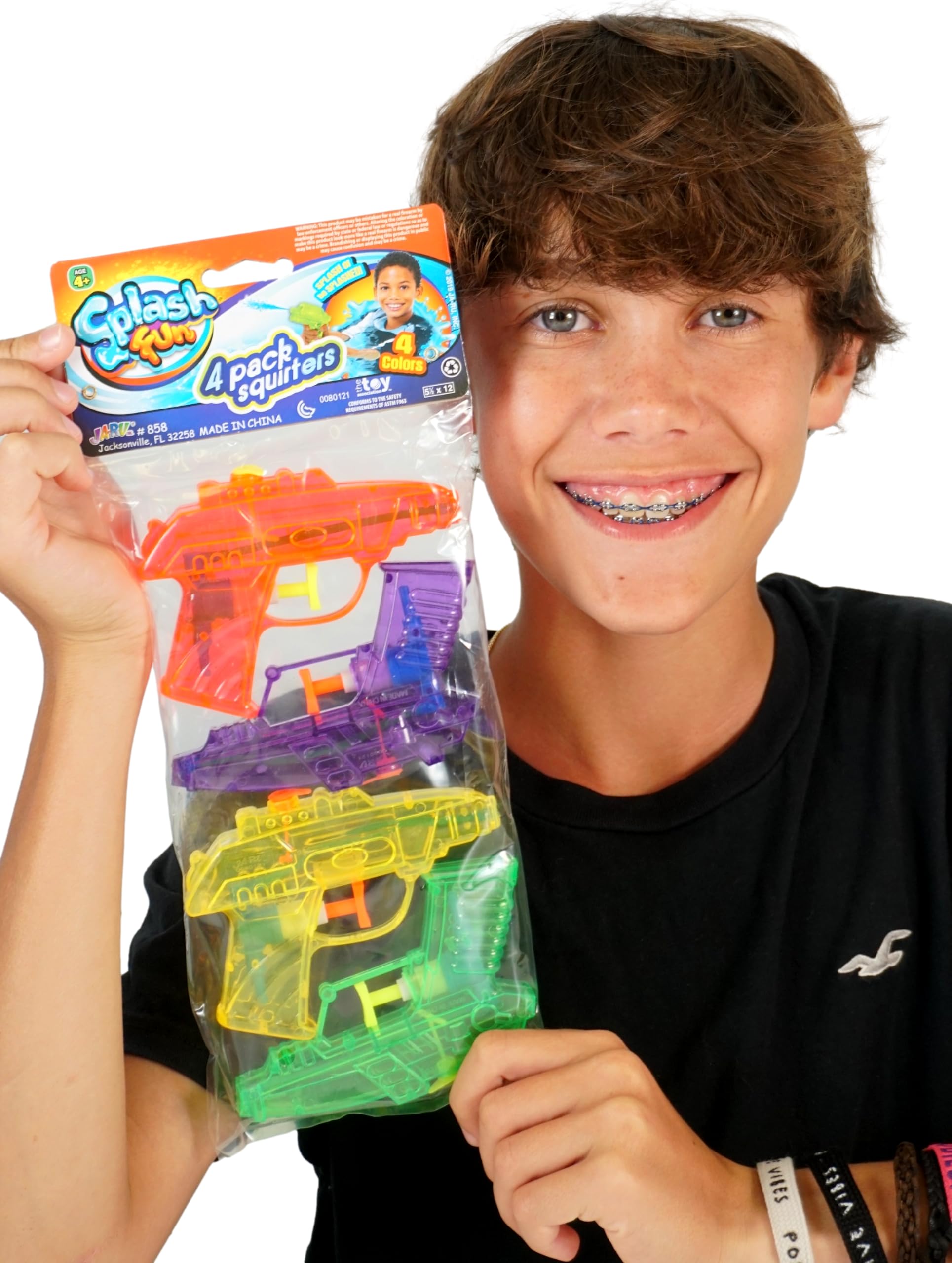 **24-Pack Mini Water Gun Toys (96 Guns) - Bulk Water Squirt Soaker Guns for Kids & Adults | Fun Outdoor Water Blasters for Beach, Pool, Backyard & Summer Games | Great for Dog & Cat Training**