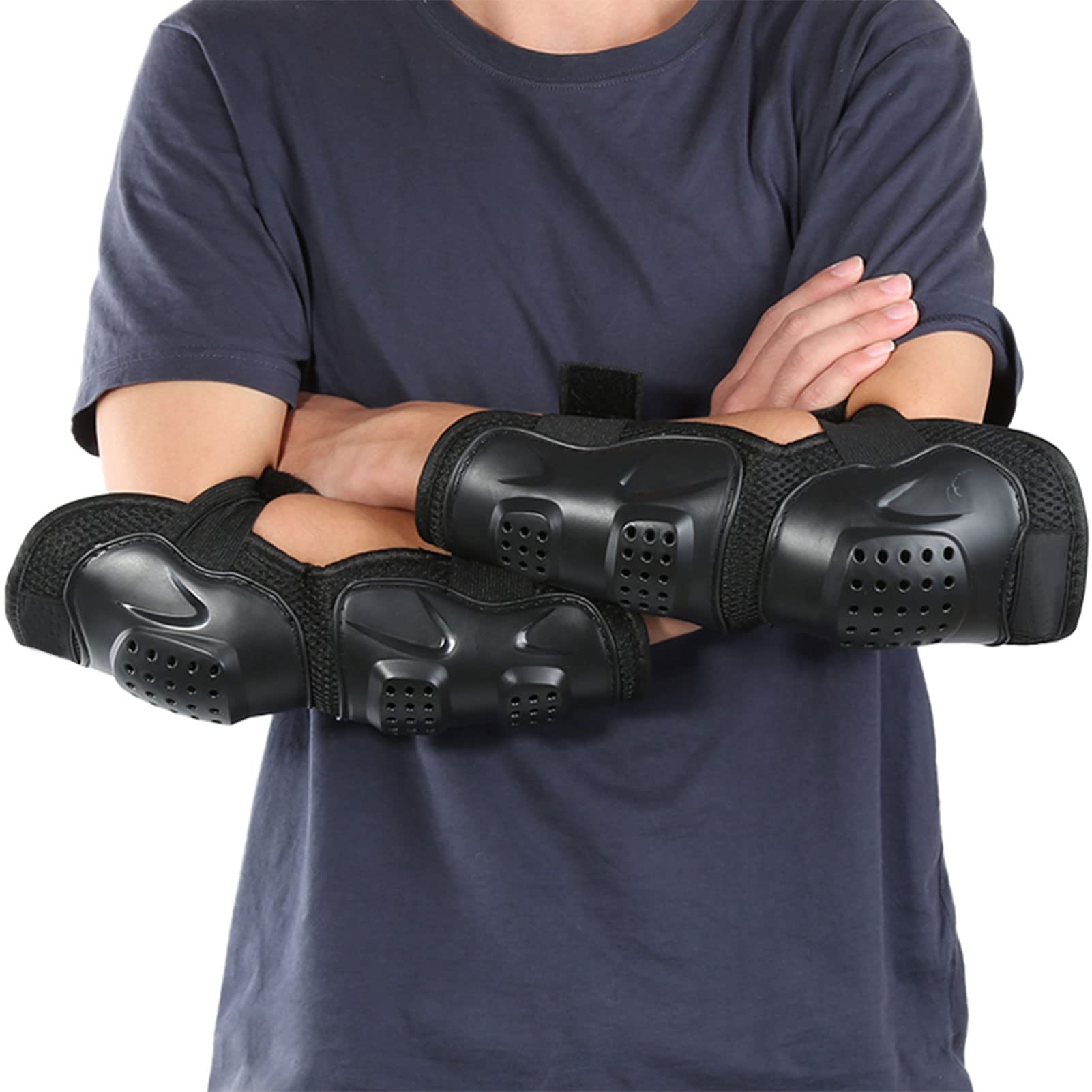 Motocross Knee & Elbow Guards - 4 Pcs Adult Protective Gear for Riding