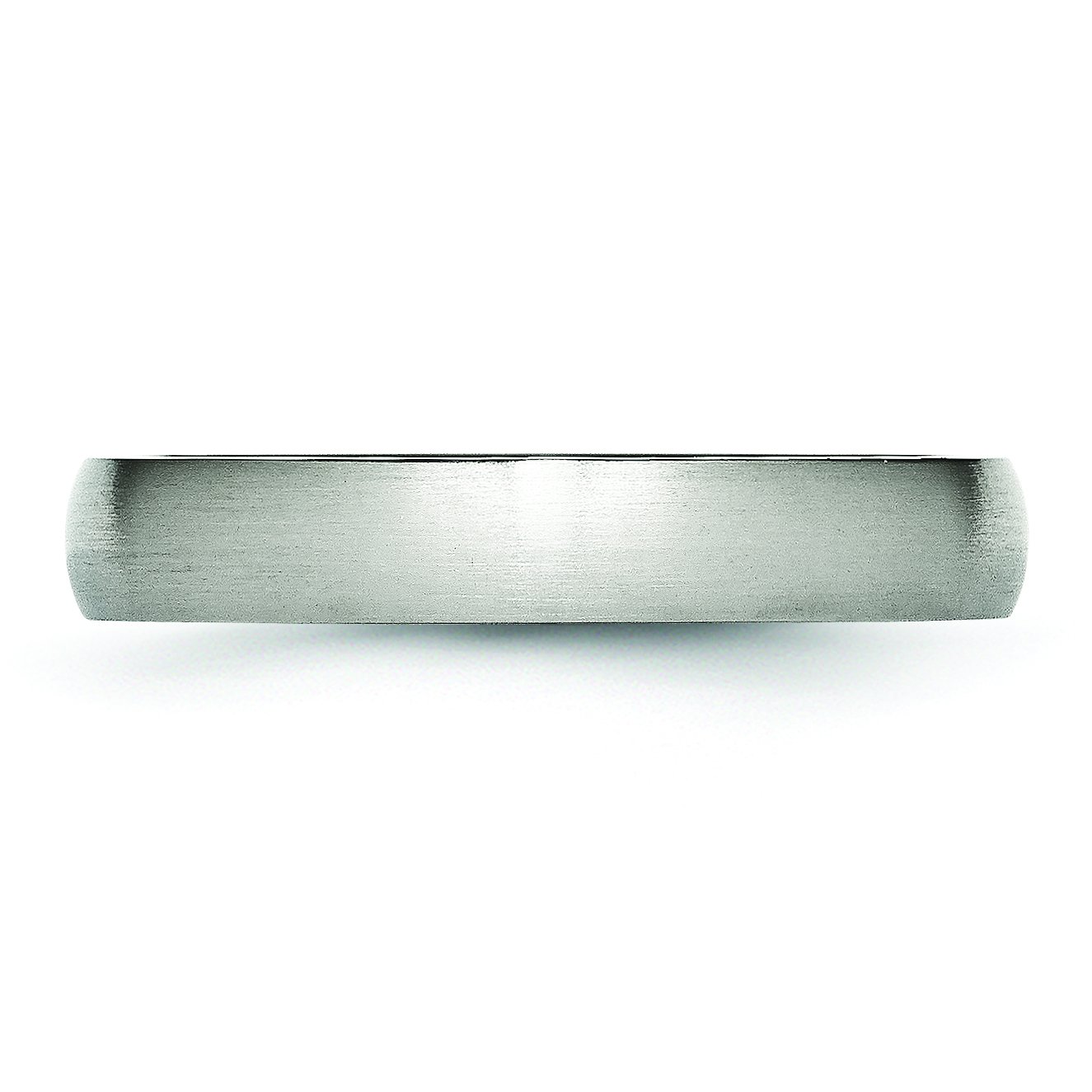 Men's 4mm Brushed Stainless Steel Wedding Band Ring - Durable Comfort Fit for Everyday Wear & Special Occasions