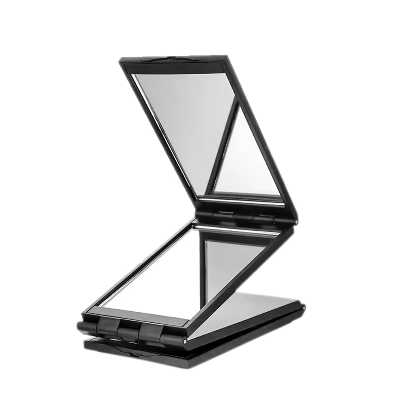Portable Folding Mirror - Adjustable Rectangular Travel Mirror for Camping, Makeup, Gym & Home Use - Compact & Lightweight Design