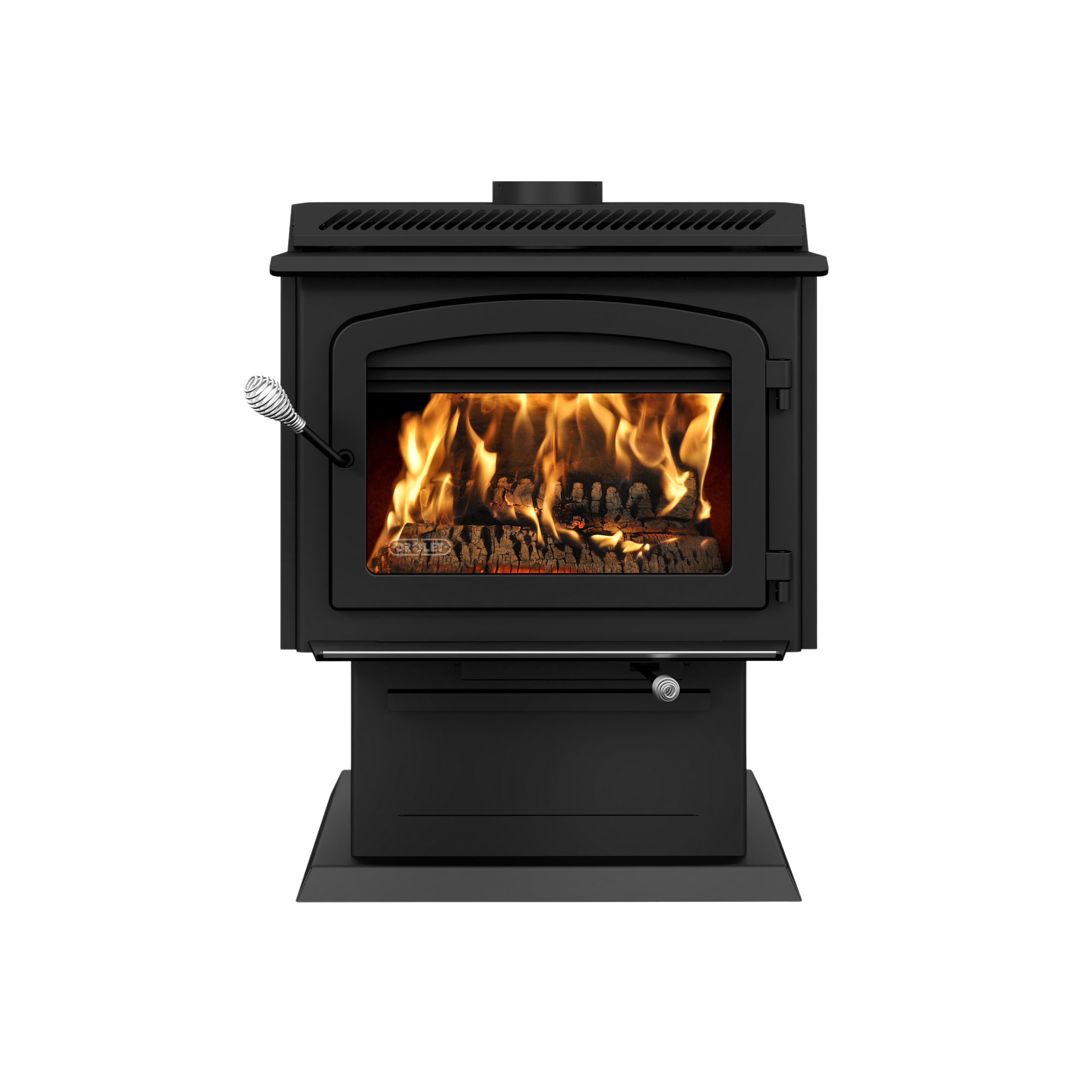 Drolet HT 3000 EPA Certified Wood Stove - Heats Up to 2,700 Sq. Ft. - Efficient & Eco-Friendly Heating for Homes, Cabins & Outdoor Living Spaces