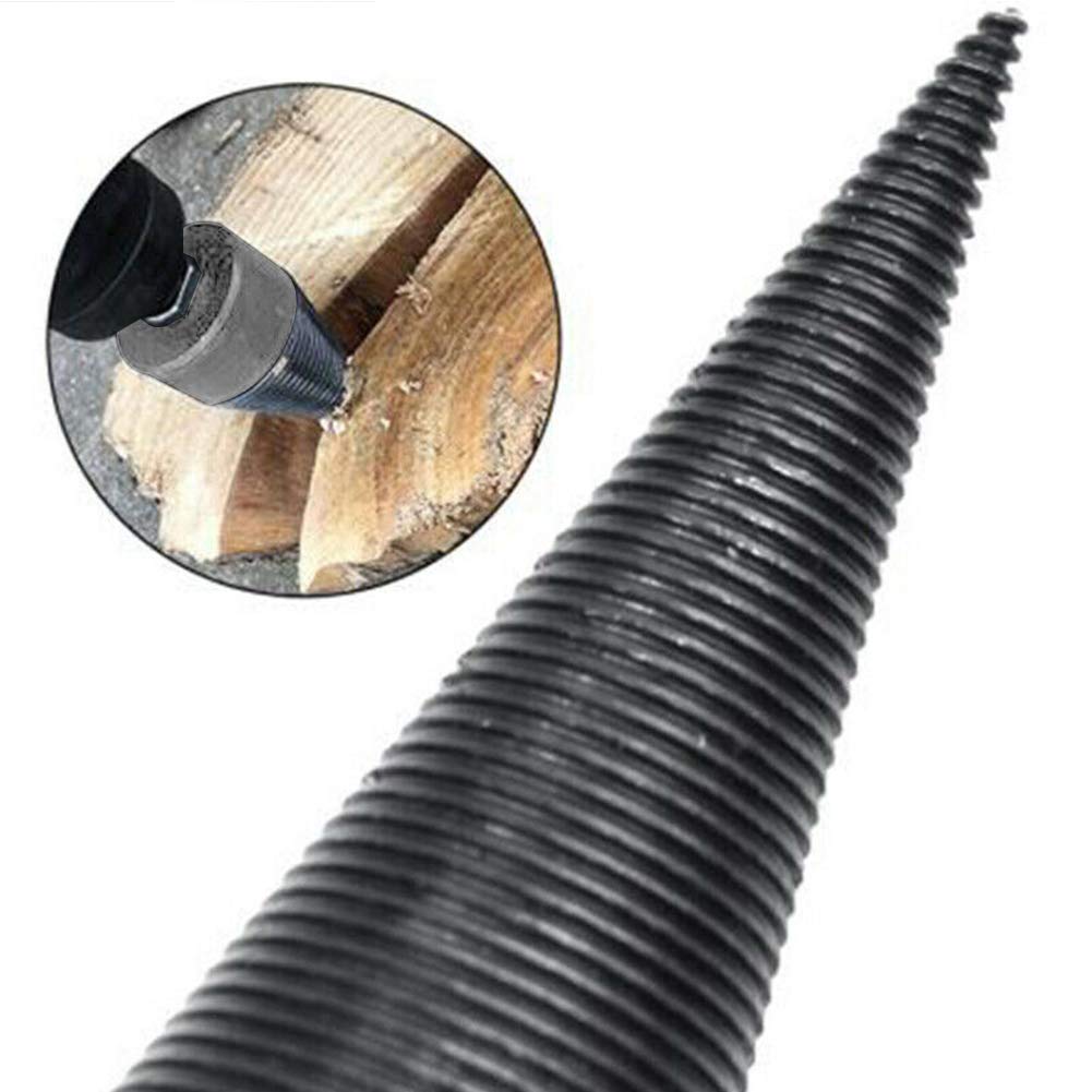 Firewood Drill Bit & Wood Splitter - High Hardness Cone Drill Bit for Electric Drills | Perfect for Carpentry, Camping & Home Firewood Splitting