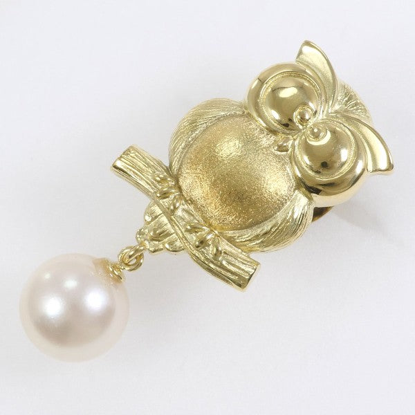 18K Yellow Gold Pearl Pin Brooch - Elegant Vintage Pearl Jewelry for Women | Perfect for Weddings, Parties & Formal Occasions
