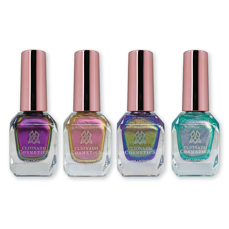Stained Glass Collection Nail Polish Set - 6 Vibrant Colors for Gel & Acrylic Nails - Perfect for Salon, Home Manicure & Special Occasions