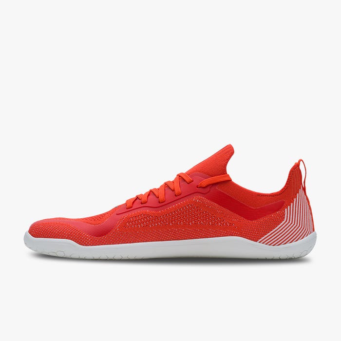 Vivobarefoot Men's Primus Lite Knit Barefoot Shoes - Flame Color | Lightweight & Flexible for Running, Gym & Outdoor Activities