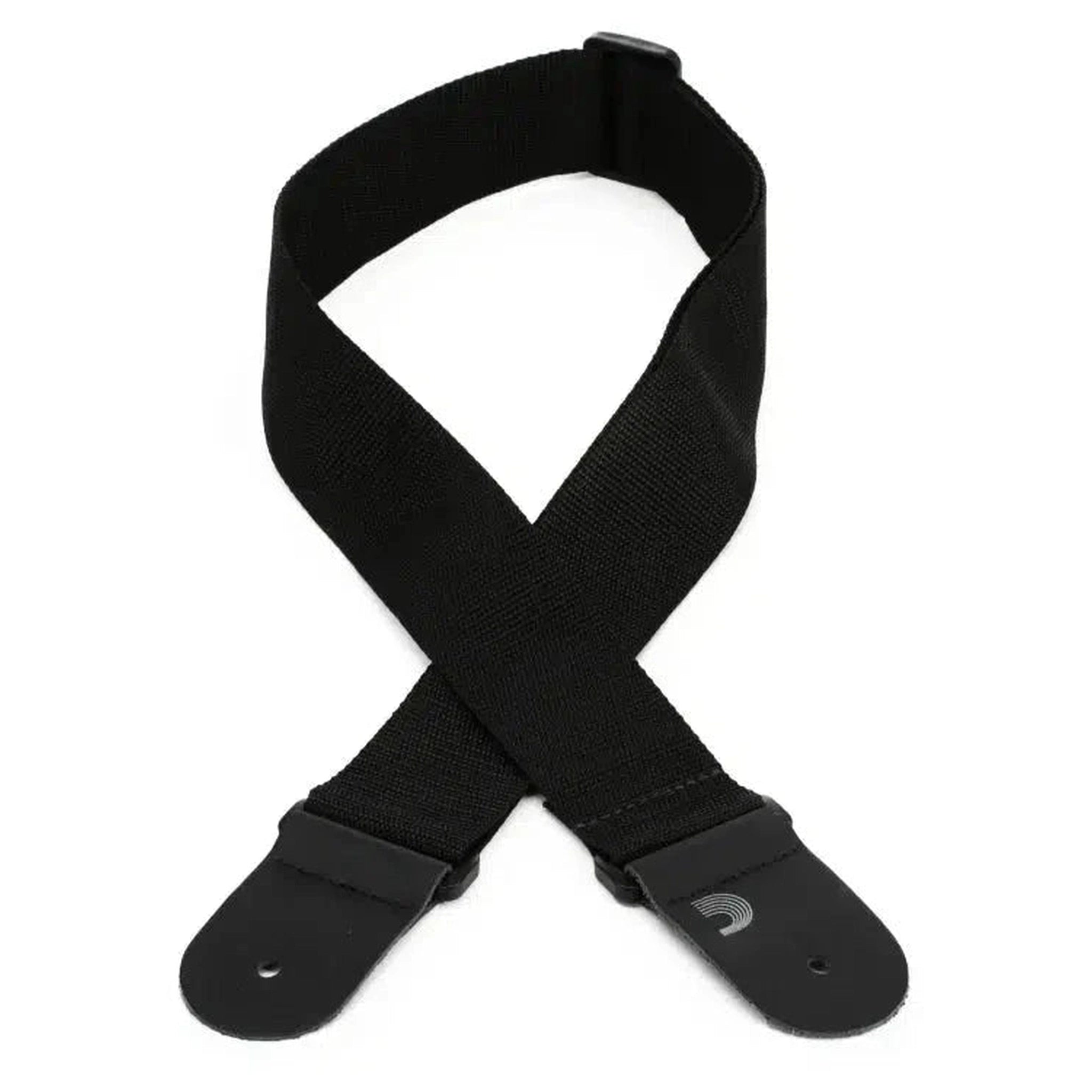 D'Addario Planet Waves PWS100 Polypropylene Guitar Strap - Black | Adjustable & Comfortable for Electric & Acoustic Guitars | Perfect for Live Performances & Studio Sessions