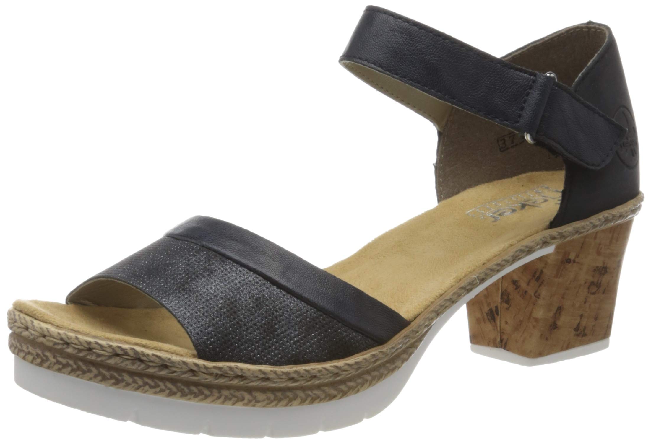 Rieker Women's Comfortable Closed Toe Sandals - Breathable Summer Walking Shoes for Casual Outfits & Beach Vacations