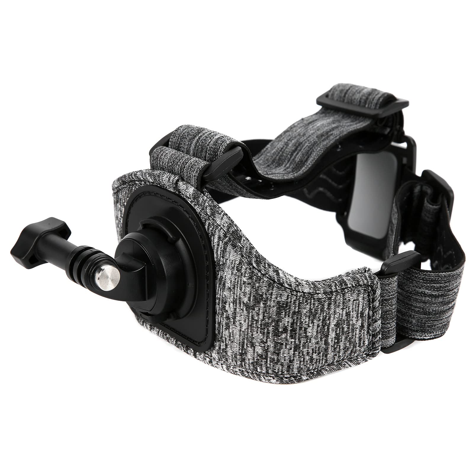 Adjustable Sports Camera Head Strap - Universal Gray Head Mount for GoPro & Action Cameras - Perfect for Cycling, Running, Skateboarding & Vlogging Accessories - Capture Hands-Free Adventures & First-Person POV Videos