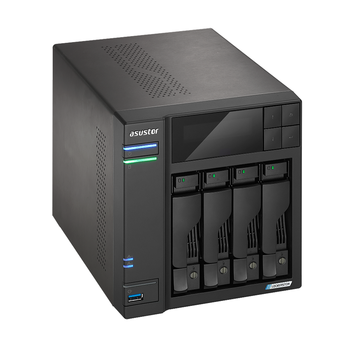 ASUSTOR Lockerstor 4 Gen 2 (AS6704T) 4-Bay NAS Network Storage Device for Home & Office - Secure Data Backup, Media Streaming & File Sharing Solution