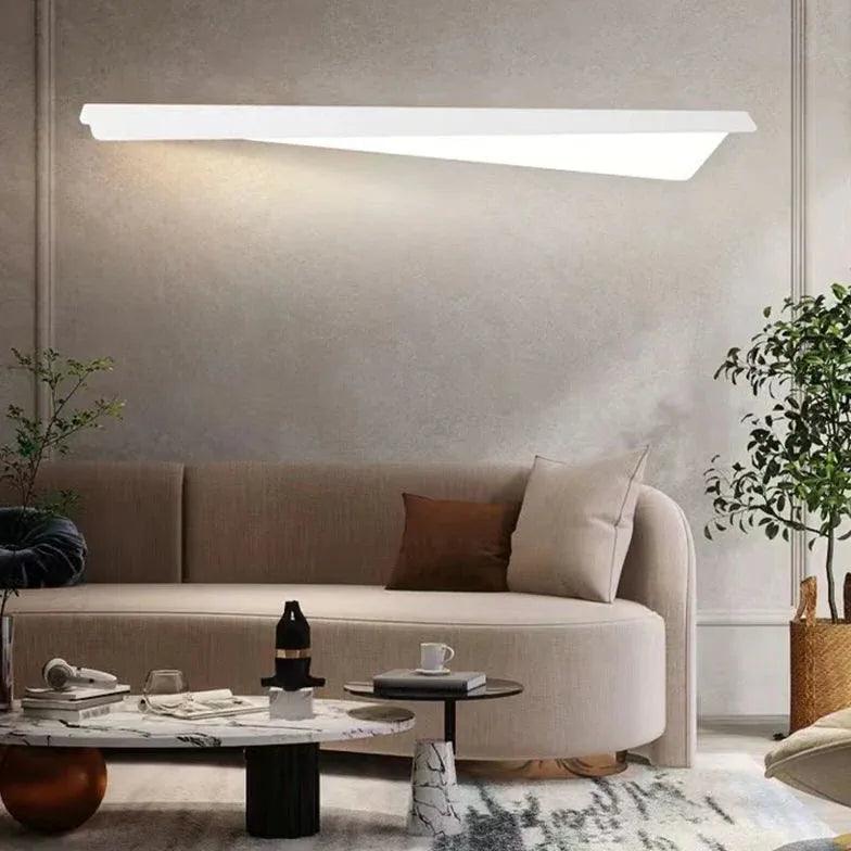 Modern White LED Wall Lights for Living Room, Bedroom & Hallway - Energy Efficient Dimmable Indoor Lighting for Home Decor
