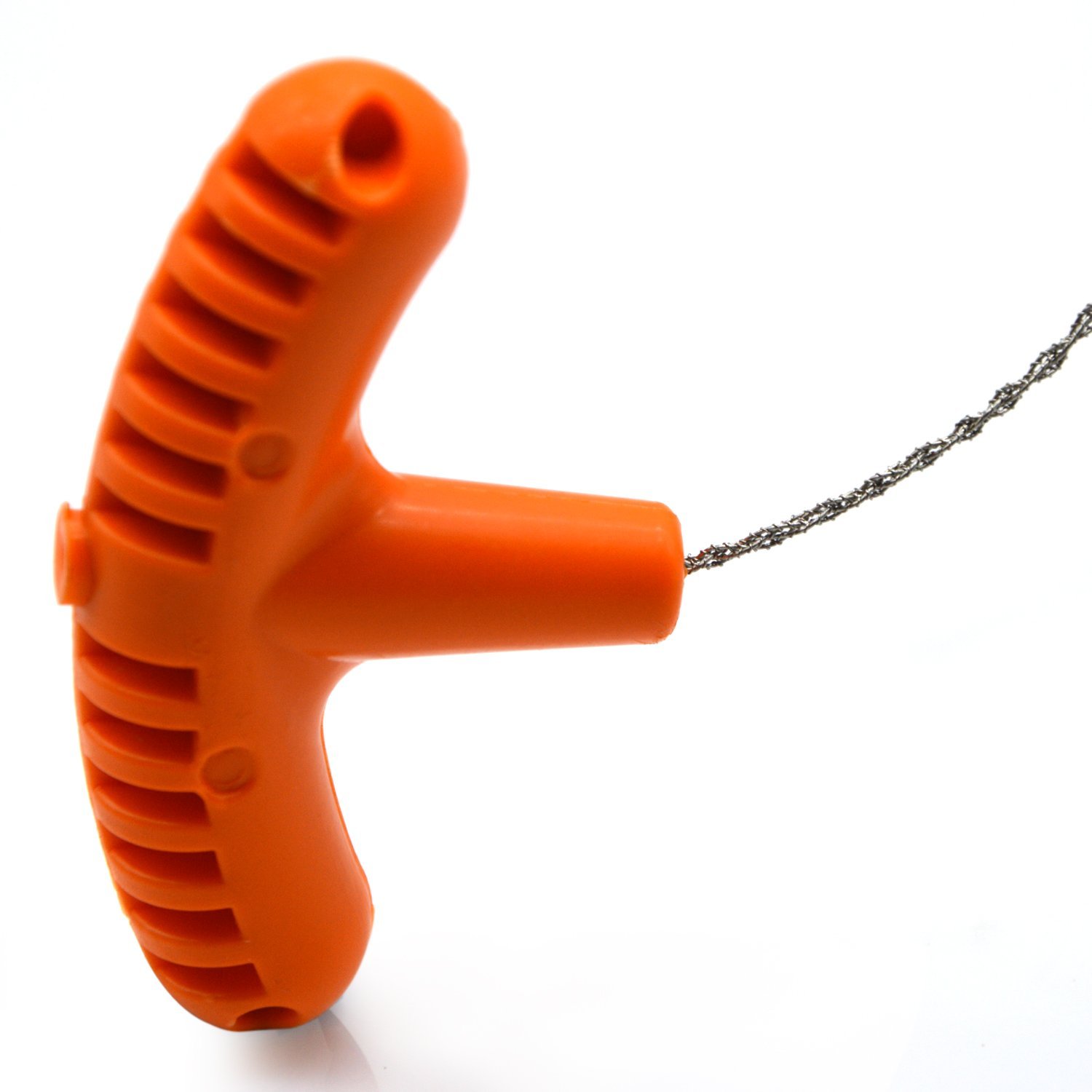 2PCS Survival Chain Saw for Hunting Fishing Camping - Orange Handles