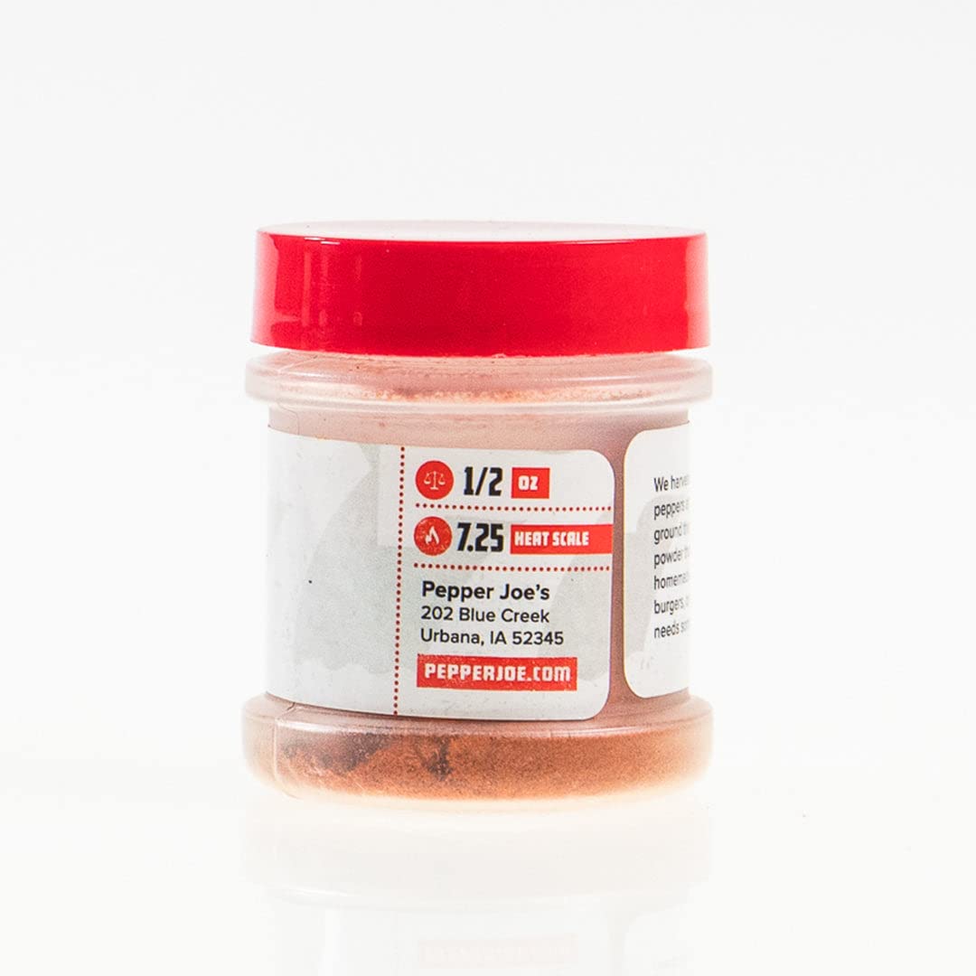 Pepper Joe’s 7 Pot Jonah Pepper Powder - Super Hot Chili Powder for Cooking - 1/2oz Shaker Jar (3 Pack) - Pure Ground Spicy Pepper Seasoning for BBQ, Wings & Hot Sauce - Extreme Heat for Bold Flavors