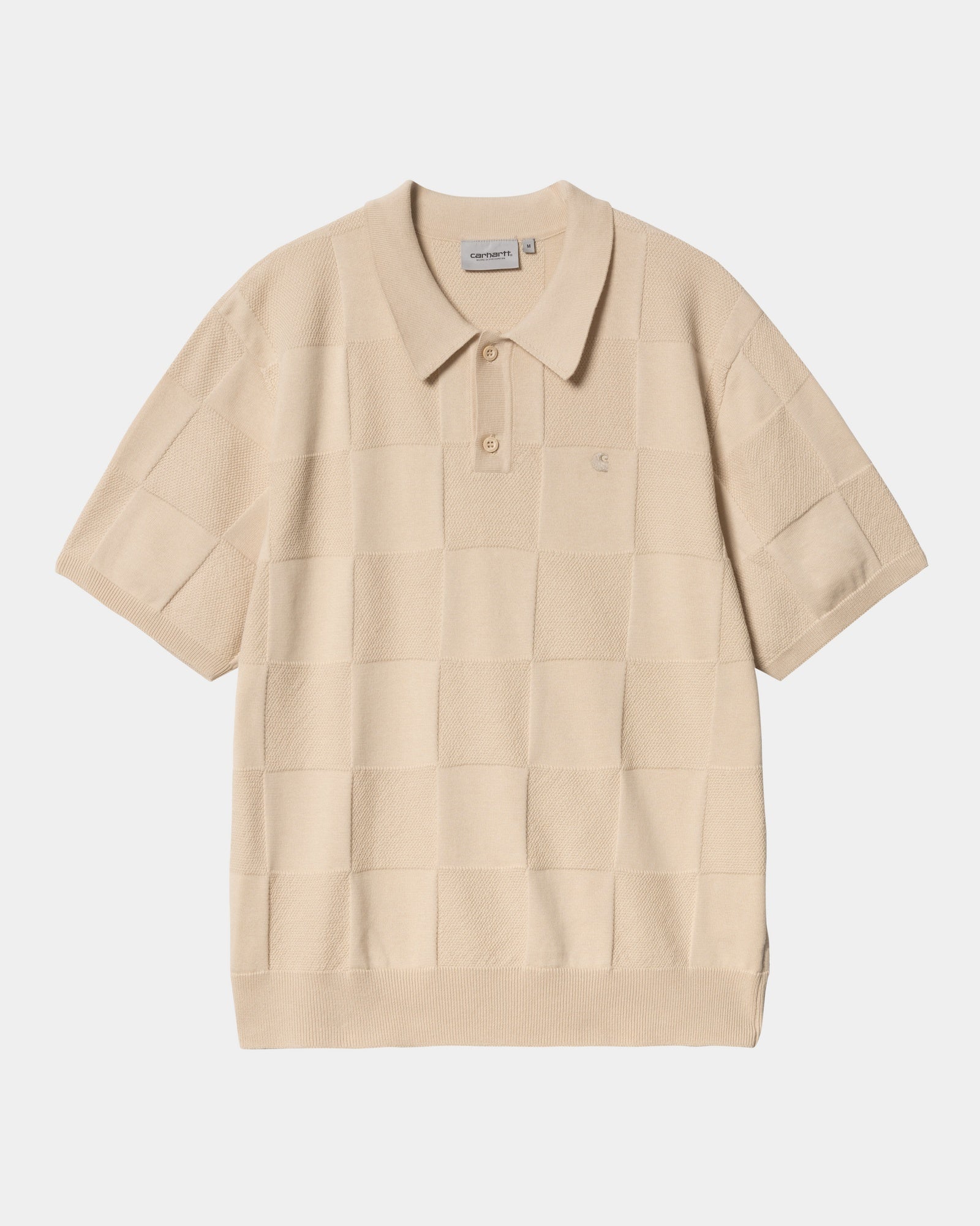 Checker Polo Shirt for Men - Classic Fleur De Sel Design | Comfortable Cotton Blend | Perfect for Golf, Casual Wear & Office Outfits