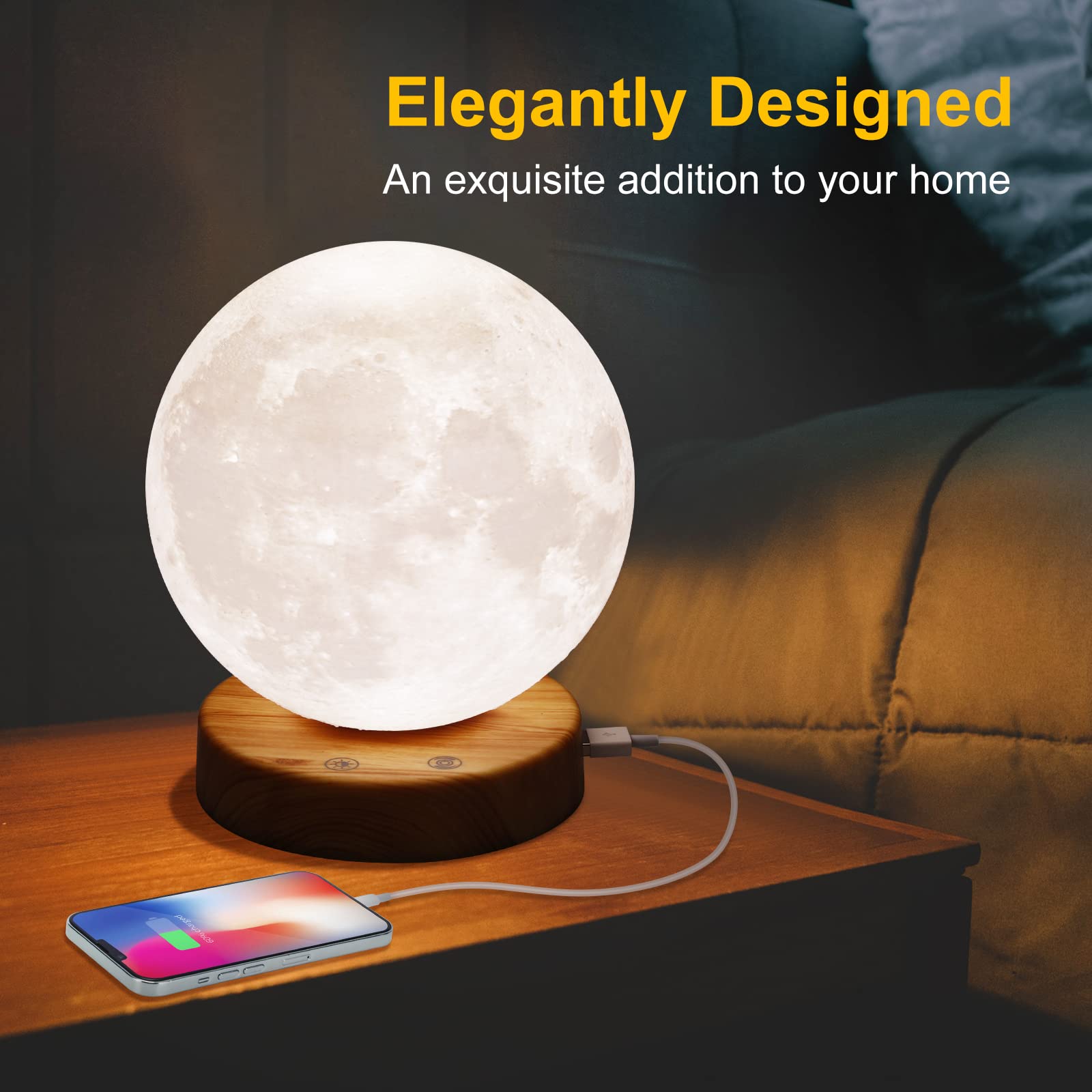 Tanlys 10,000 Lux Light Therapy Lamp - UV-Free Sunlight Lamp with Remote Control, Adjustable Brightness & Timer - SAD Lamp for Seasonal Depression, Office, Home & Decoration - Perfect for Winter Blues, Work from Home & Mood Enhancement